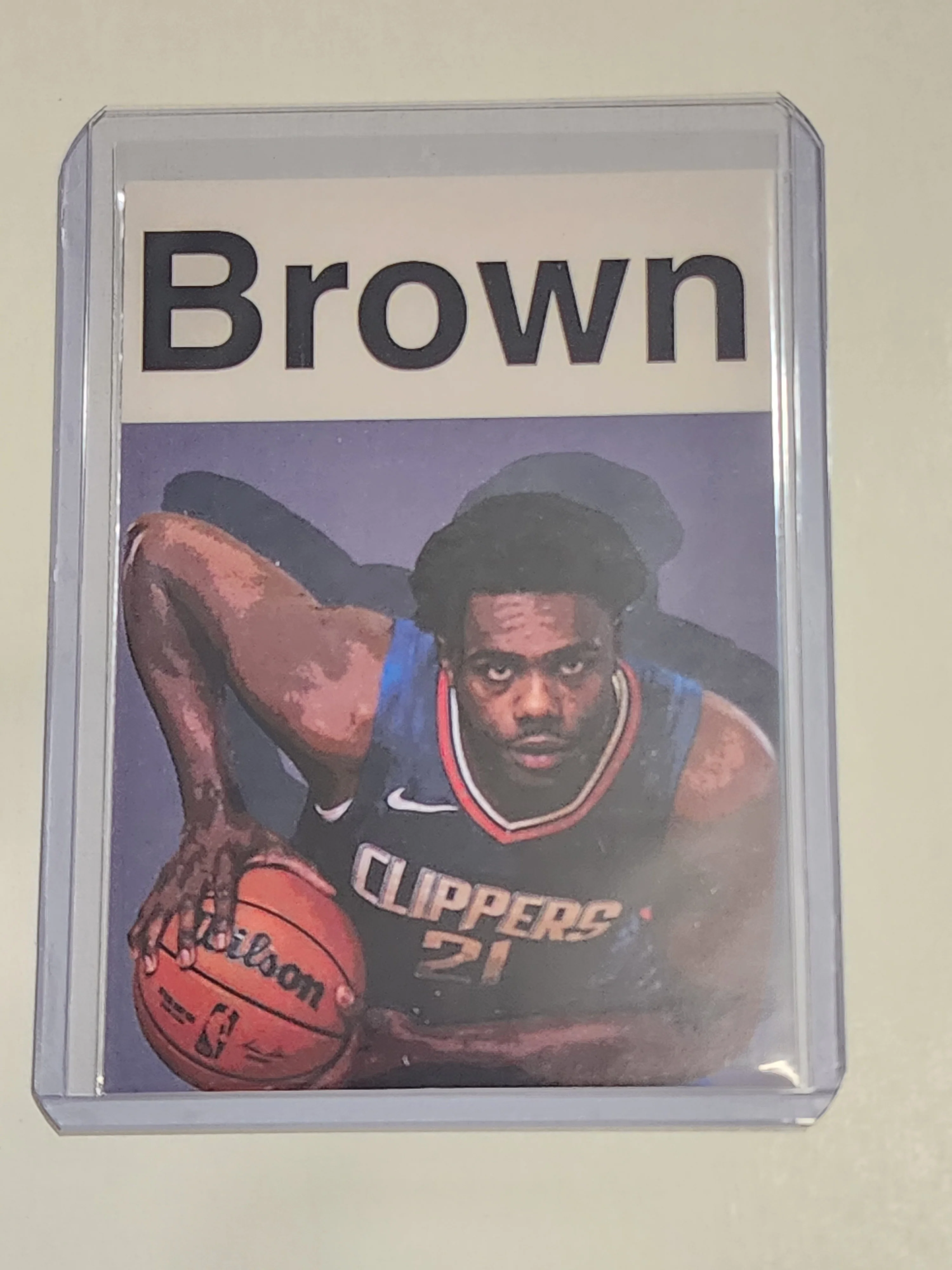 Kobe Brown Artist Signed Basketball Art Card 1/10