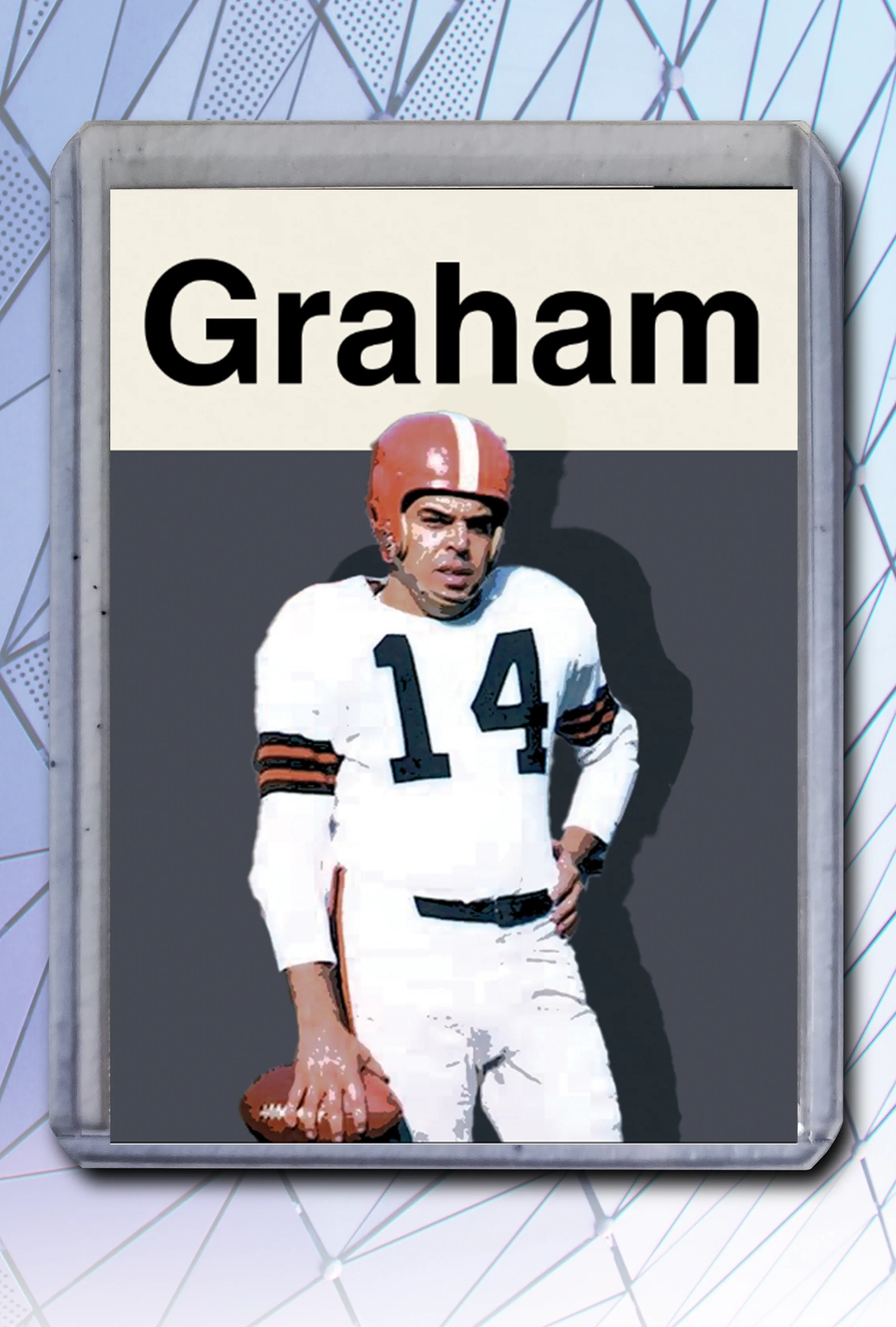 Otto Graham Artist Signed Football Art Card 2/10