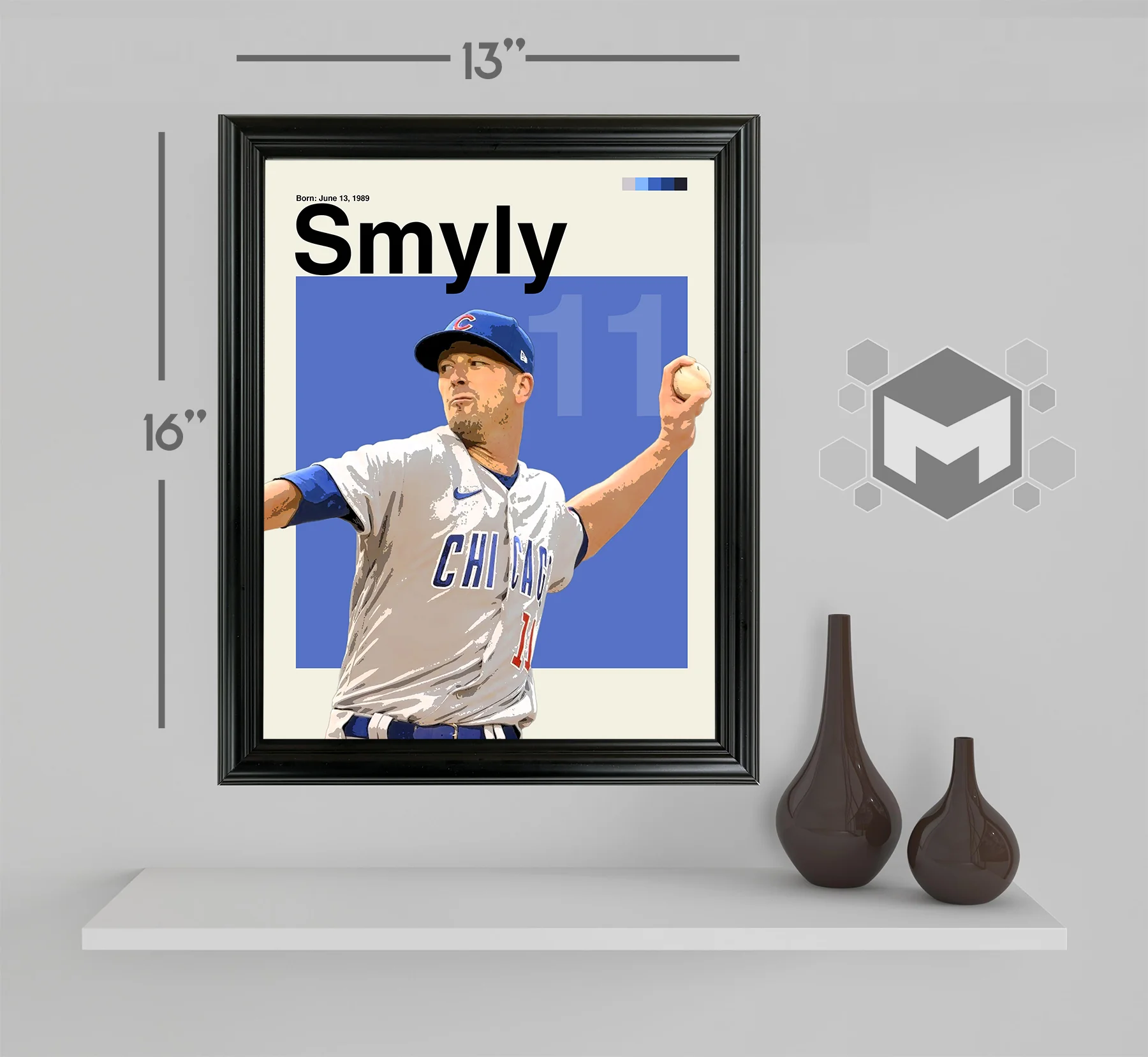 Drew Smyly Framed Sports Art Photo by Thomas Maxwell