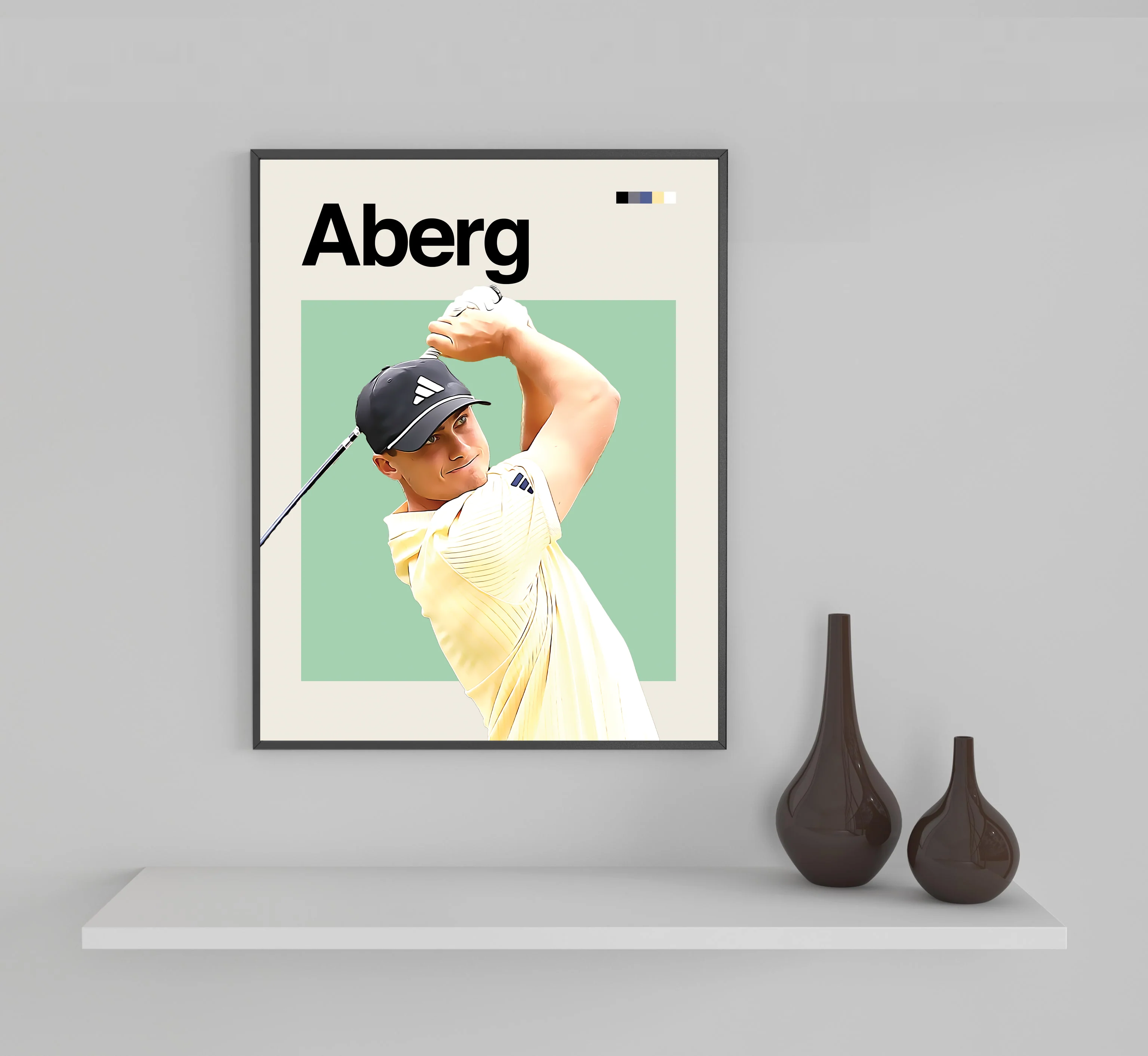 Ludvig Aberg Framed Sports Art Photo by Thomas Maxwell
