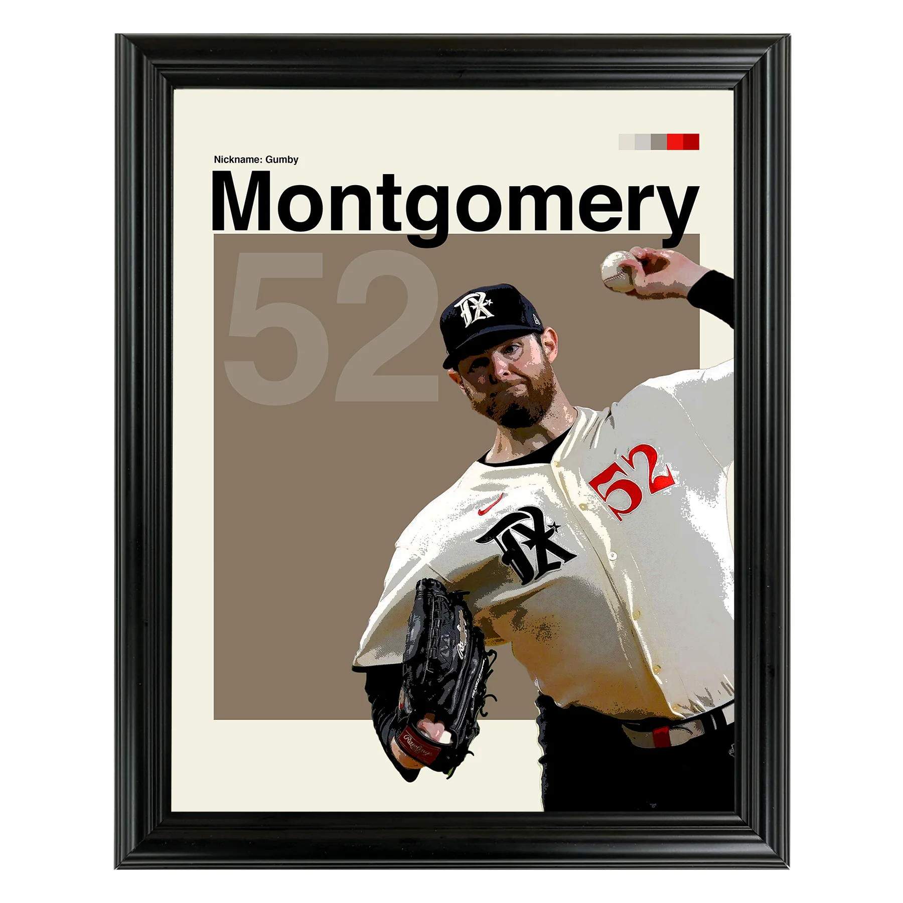 Jordan Montgomery Framed Sports Art Photo by Thomas Maxwell