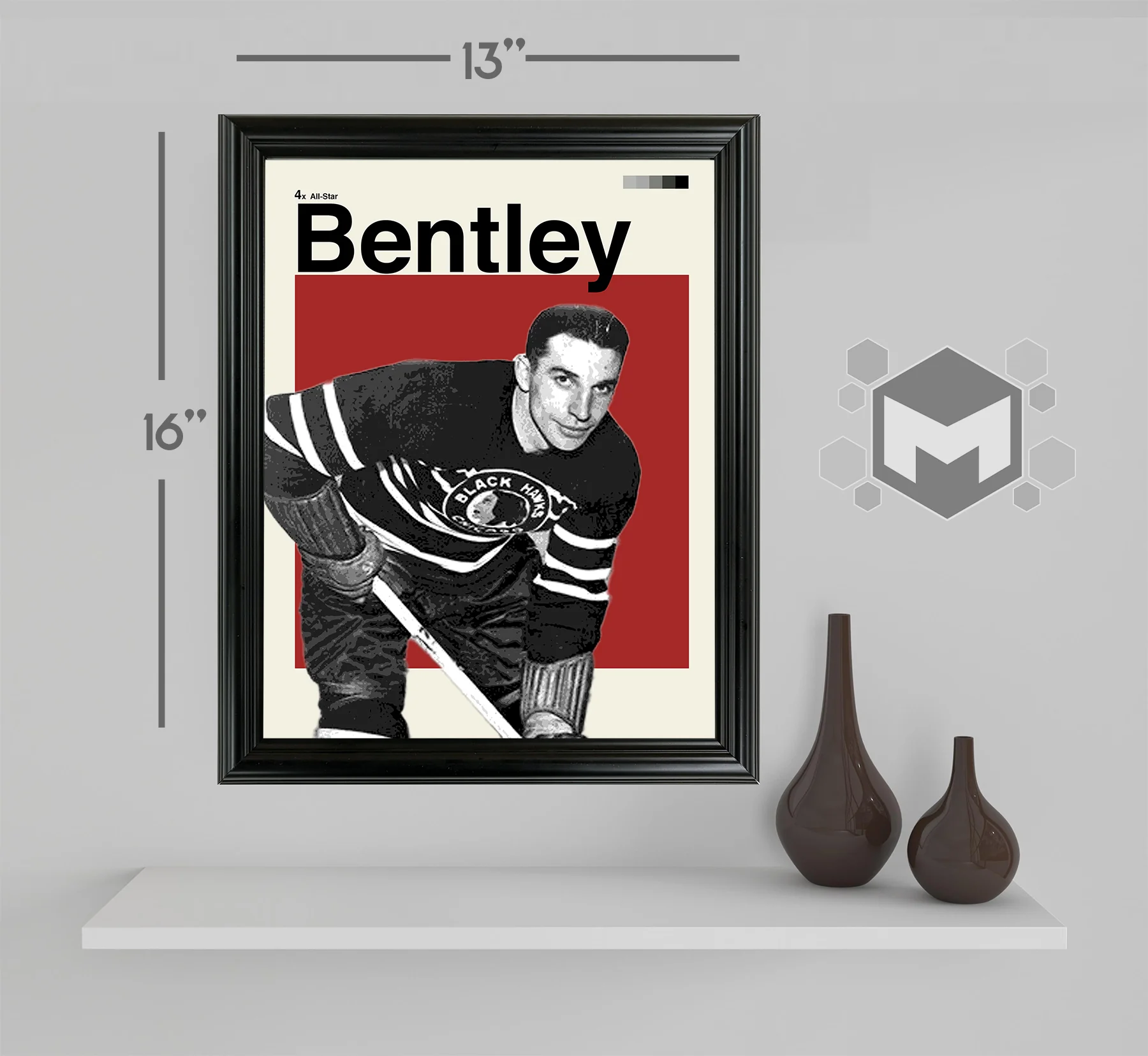 Doug Bentley Framed Sports Art Photo by Thomas Maxwell
