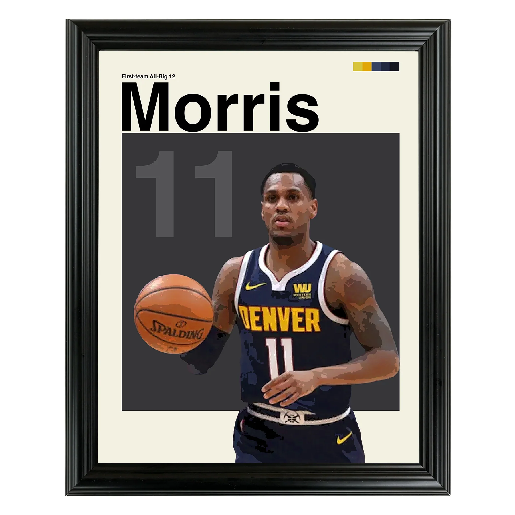 Monte Morris Framed Sports Art Photo by Thomas Maxwell