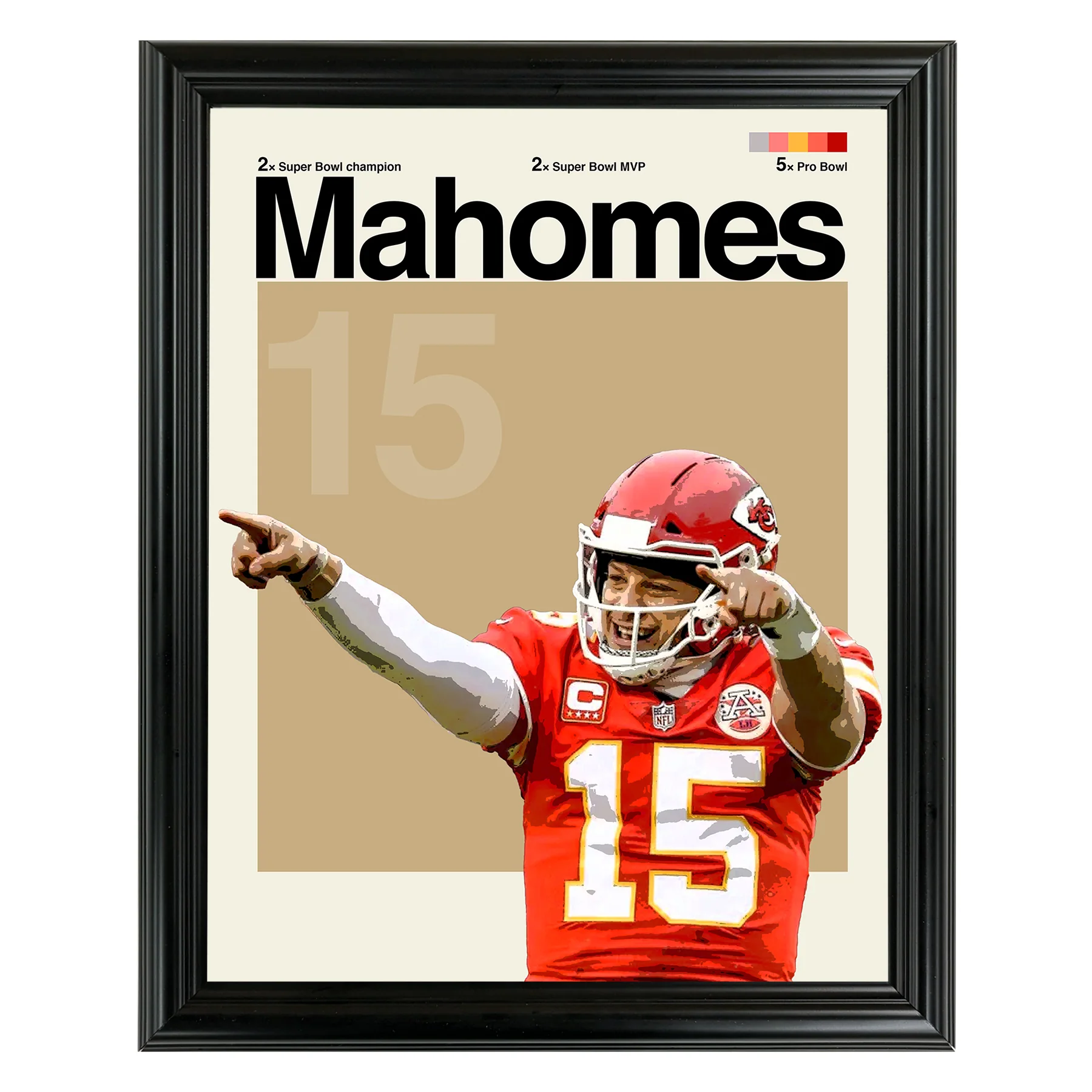 Patrick Mahomes Framed Sports Art Photo by Thomas Maxwell