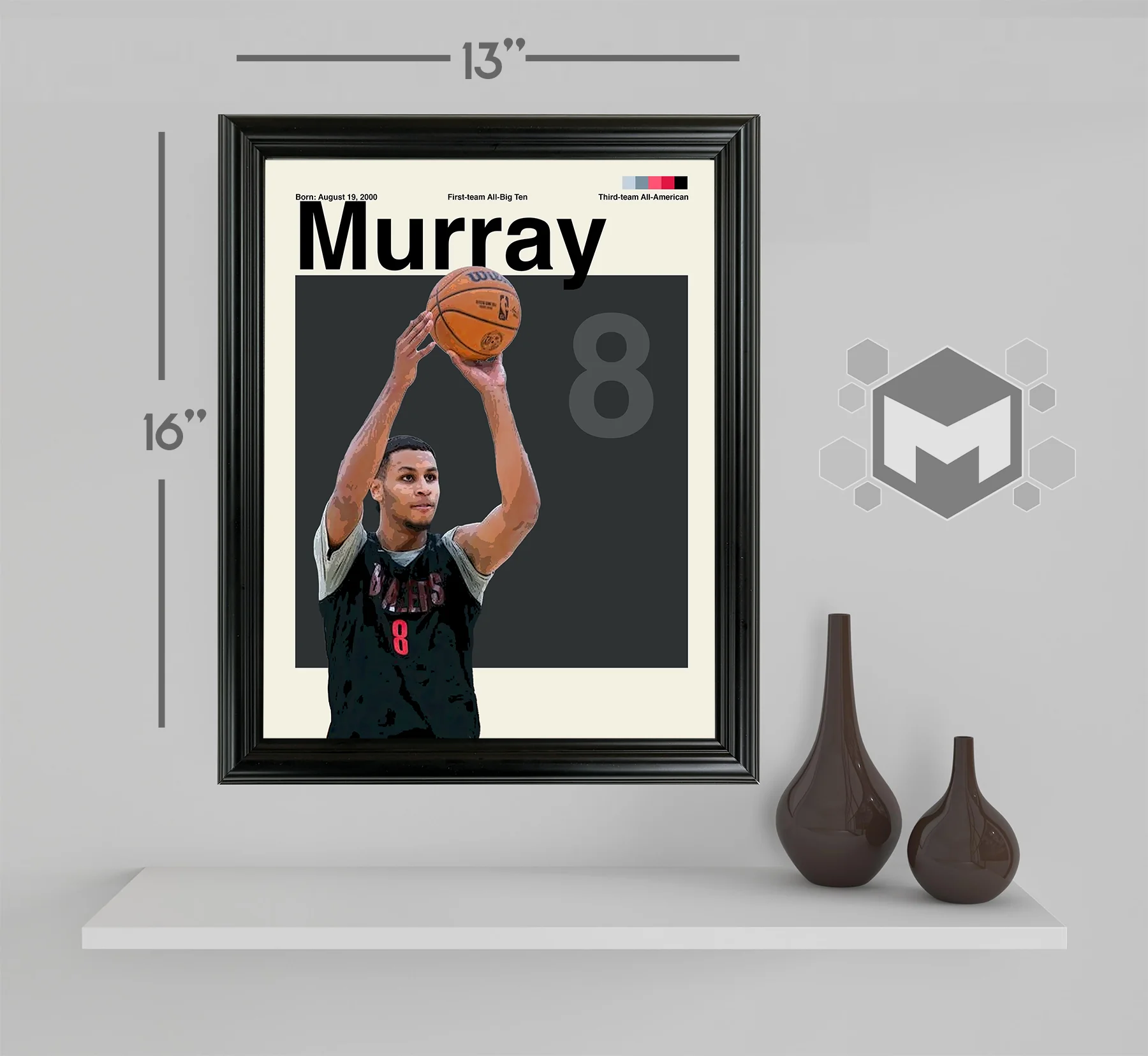 Kris Murray Framed Sports Art Photo by Thomas Maxwell