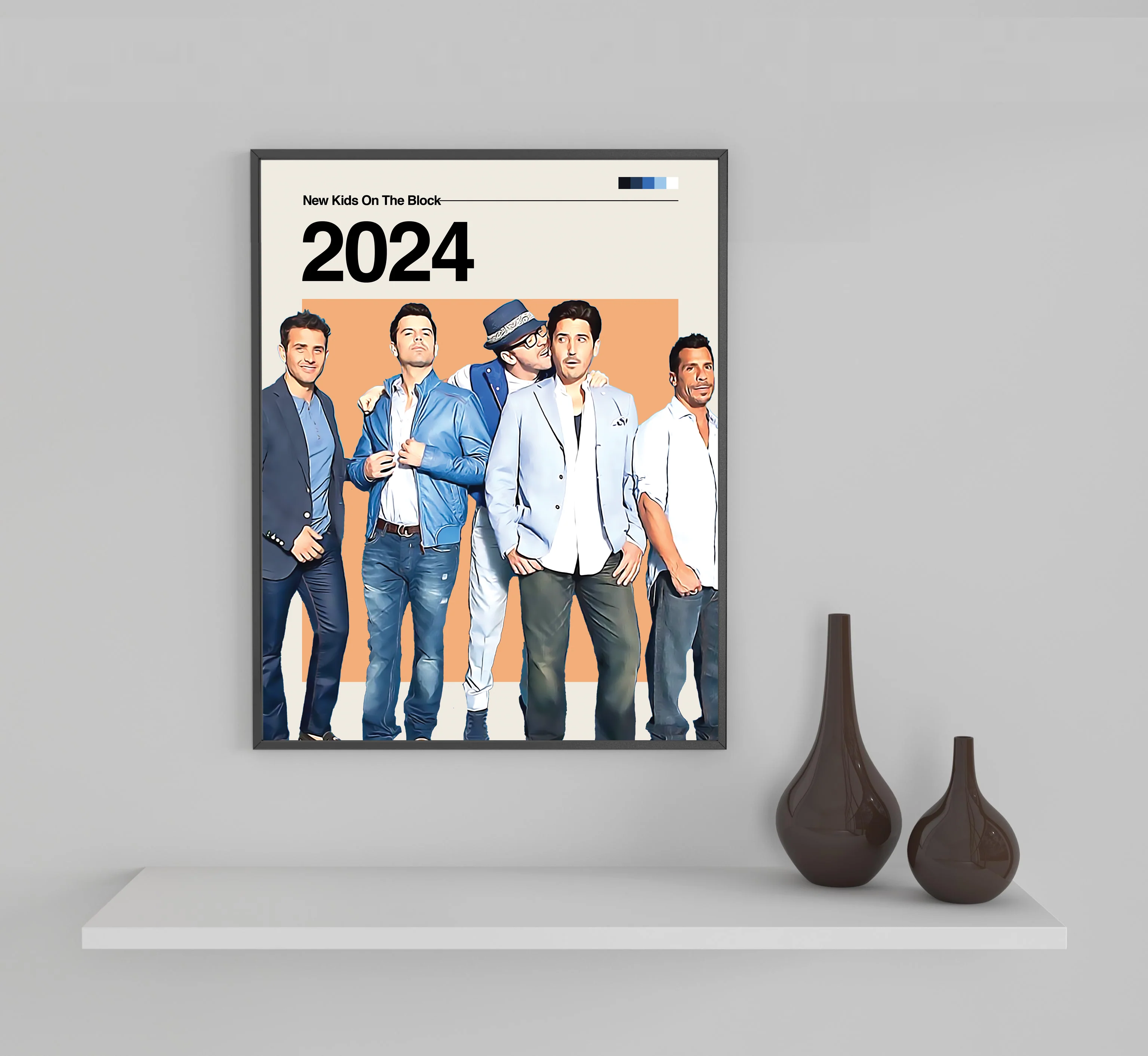 New Kids On The Block - 2024 Framed Sports Art Photo by Thomas Maxwell
