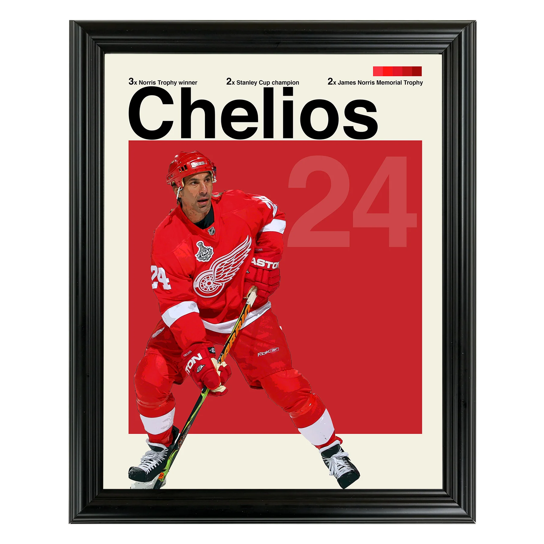 Chris Chelios Framed Sports Art Photo by Thomas Maxwell