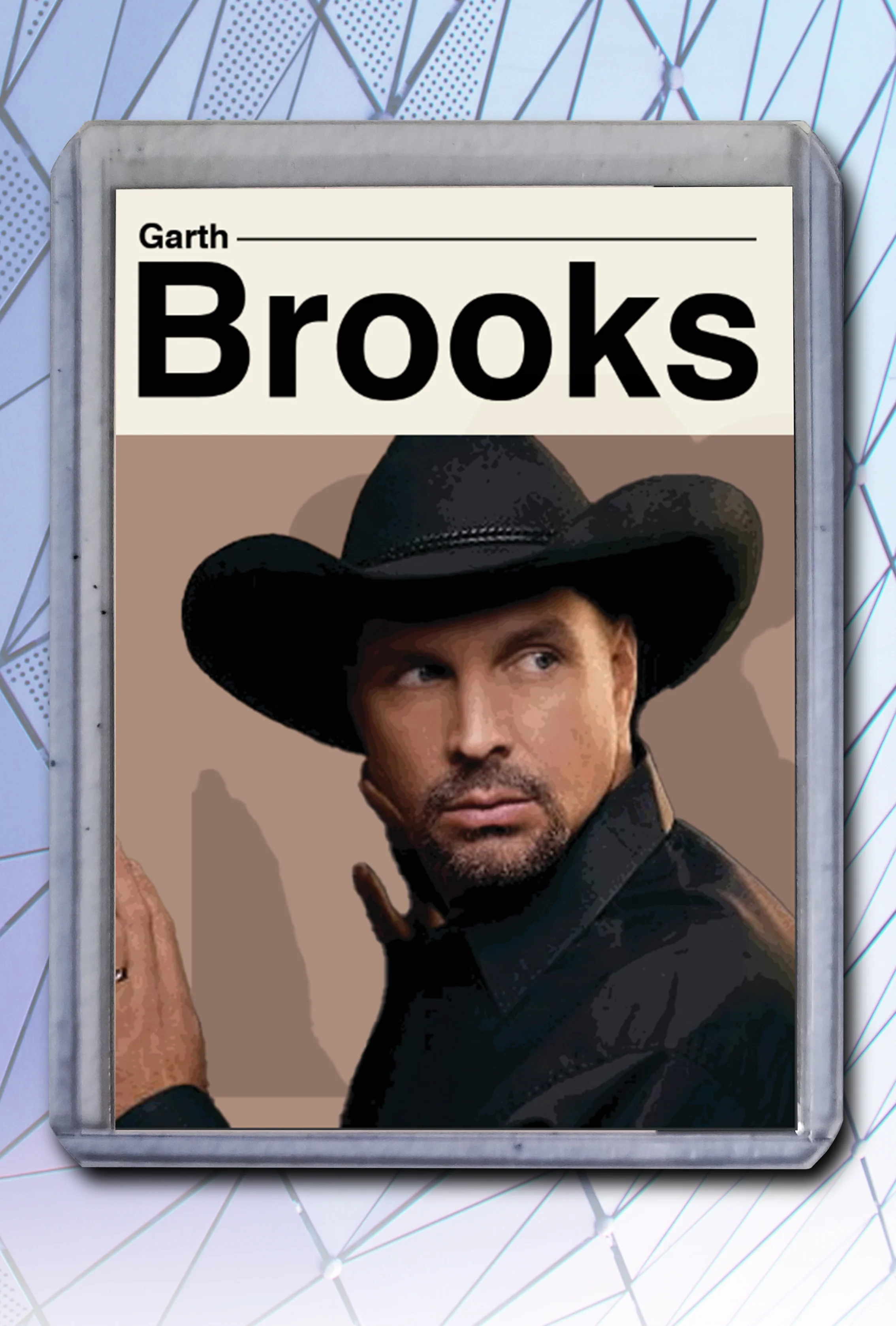 Garth Brooks Artist Signed Music Art Card 2/10