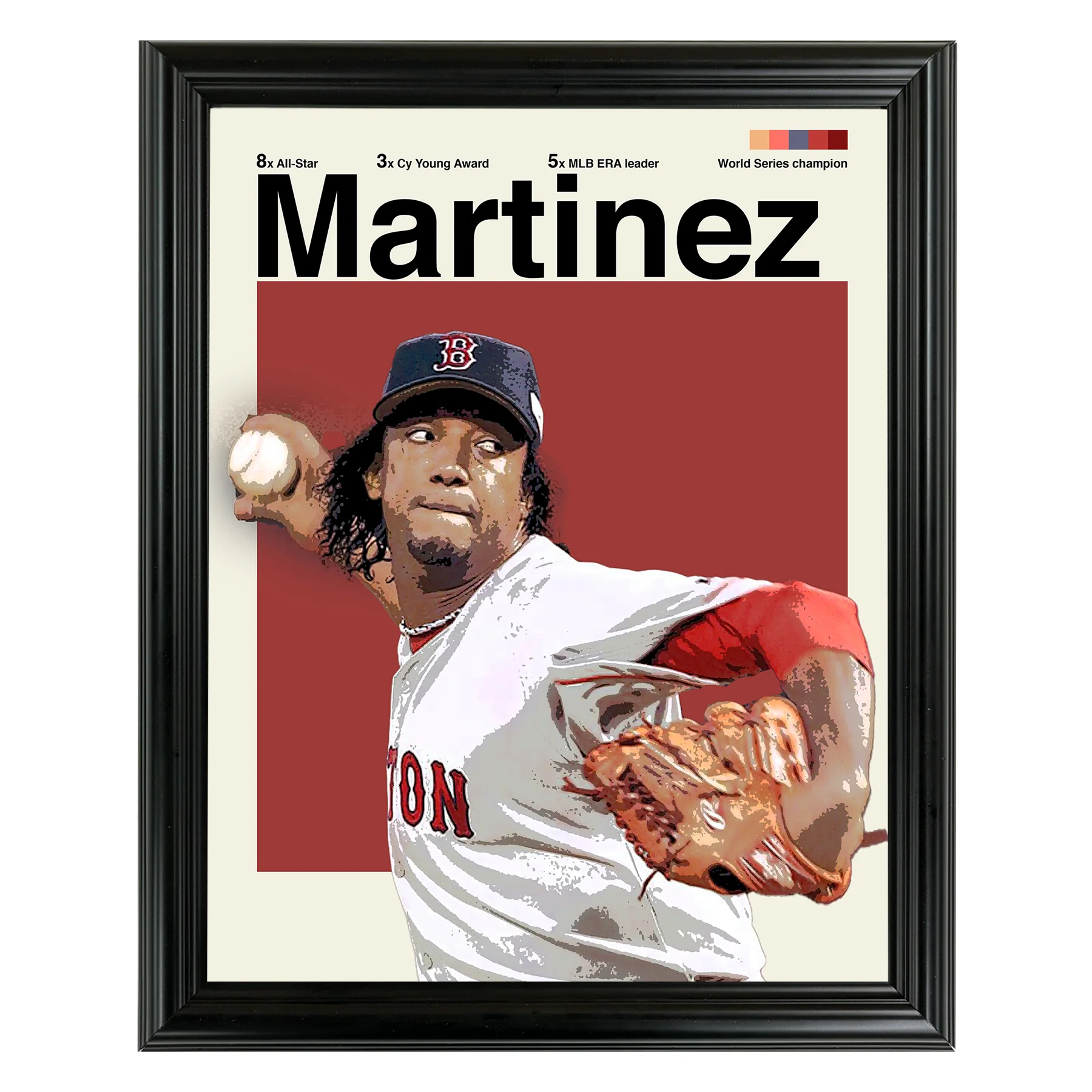 Pedro Martinez Framed Sports Art Photo by Thomas Maxwell