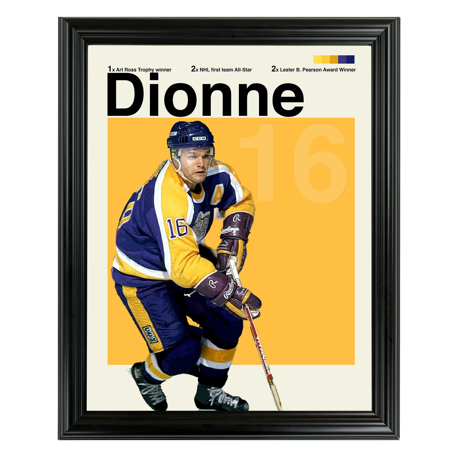 Marcel Dionne Framed Sports Art Photo by Thomas Maxwell
