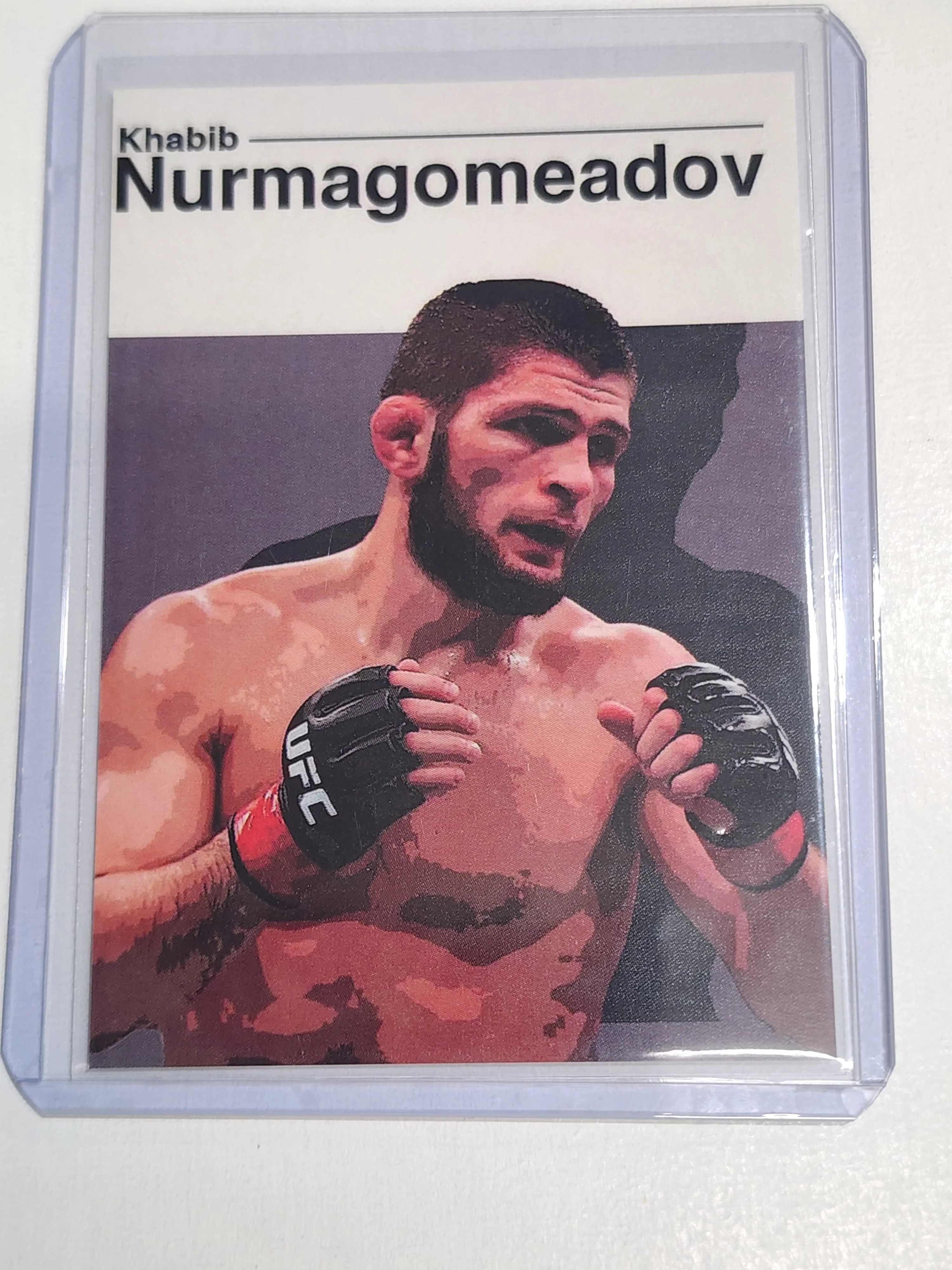 Khabib Nurmagomeadov Artist Signed MMA Art Card 1/10