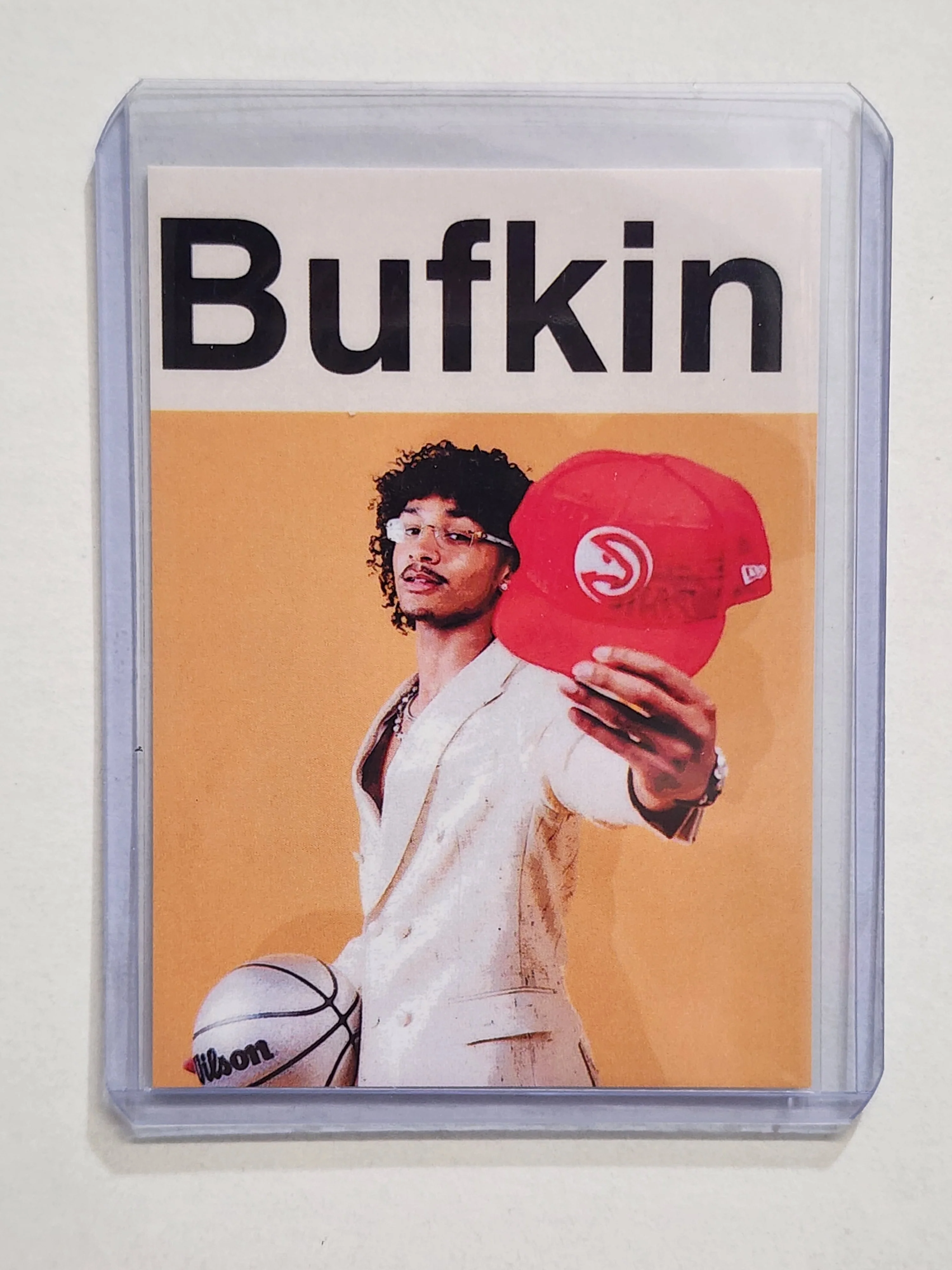 Kobe Bufkin Artist Signed Basketball Art Card 1/10