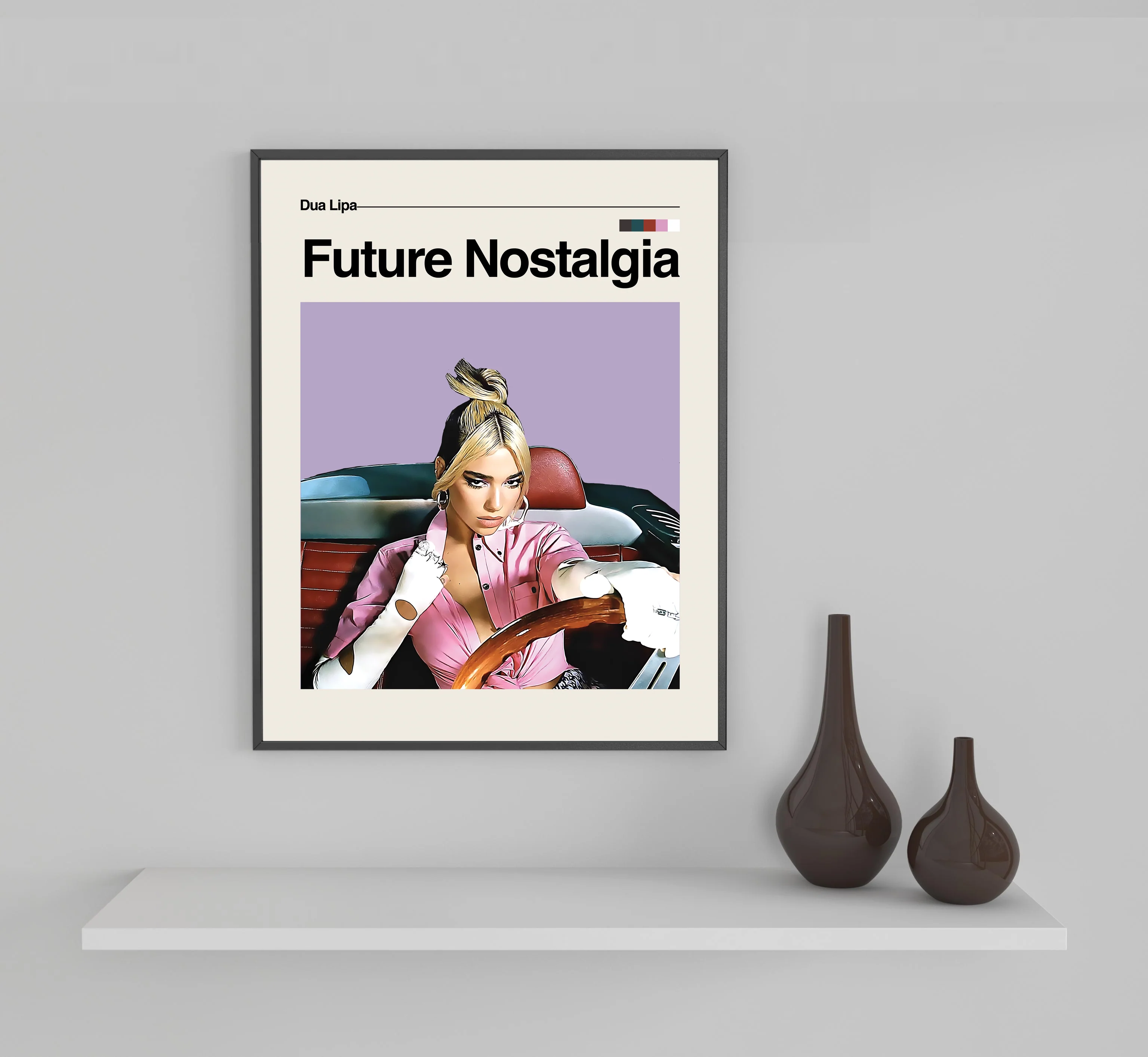 Dua Lipa Future Nostalgia Framed Sports Art Photo by Thomas Maxwell