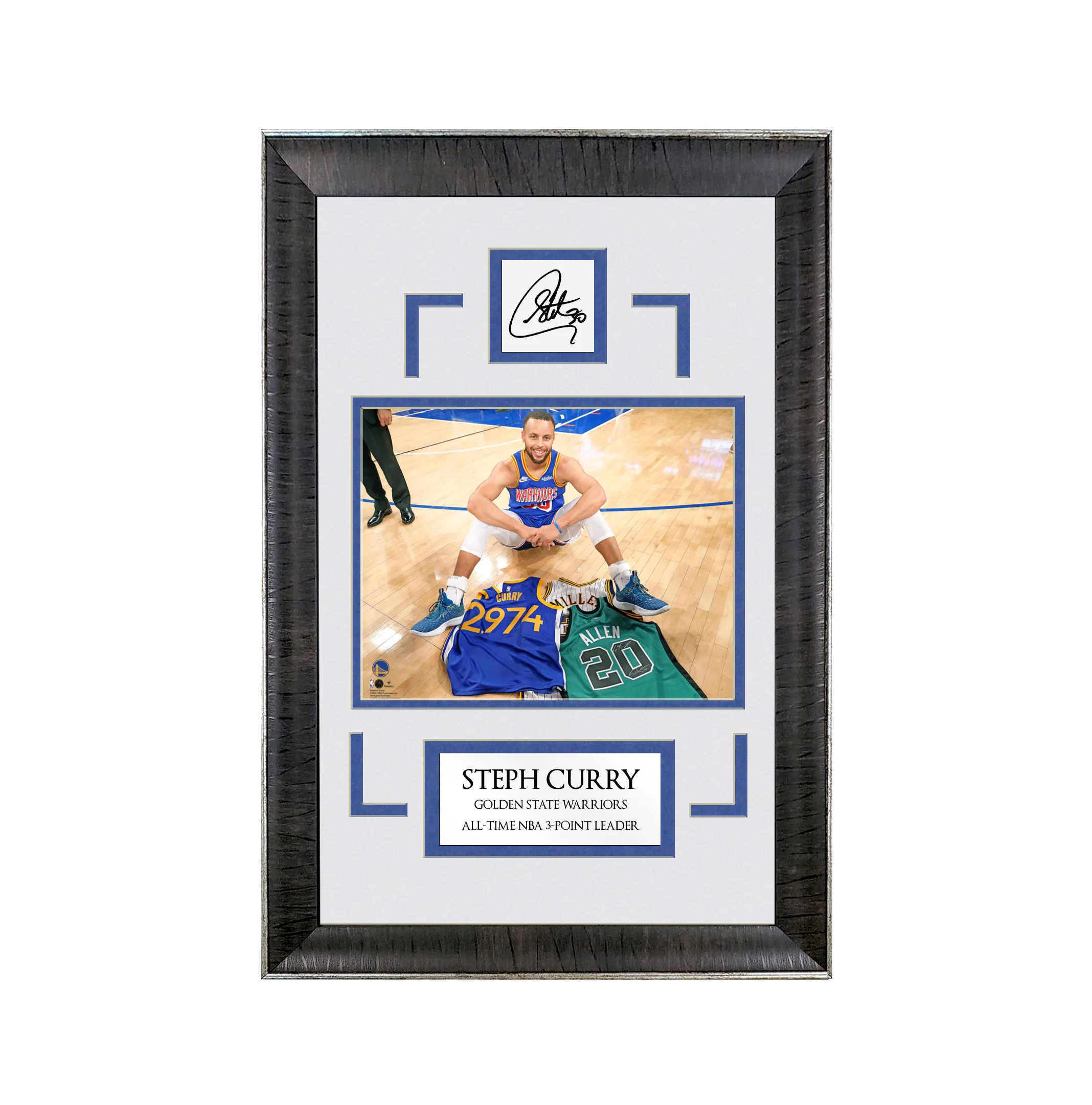 Steph Curry - Warriors - From Way Downtown - Spotlight Collection | 16 x 23 - Framed Basketball Photo