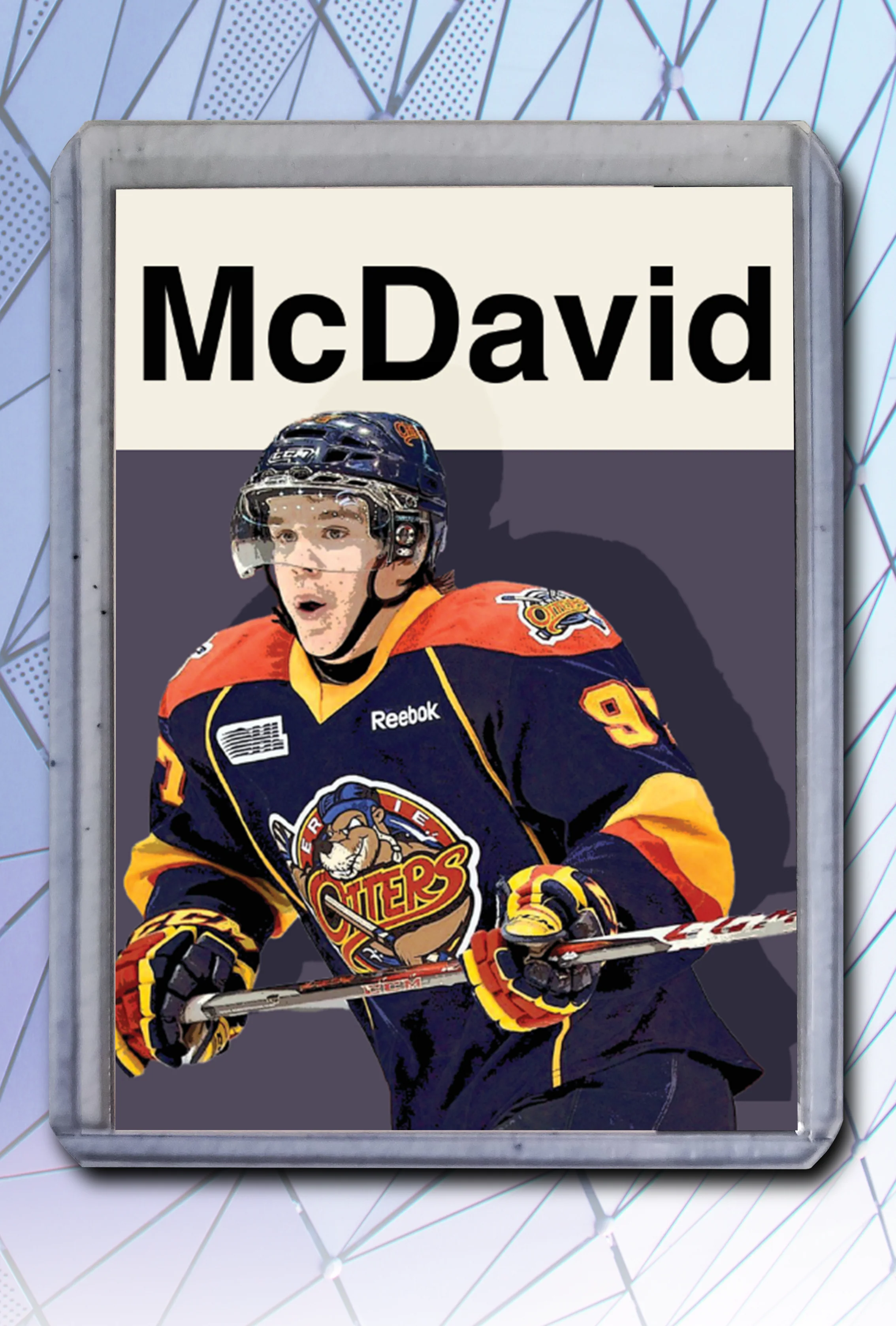Connor McDavid Artist Signed Hockey Art Card 2/10