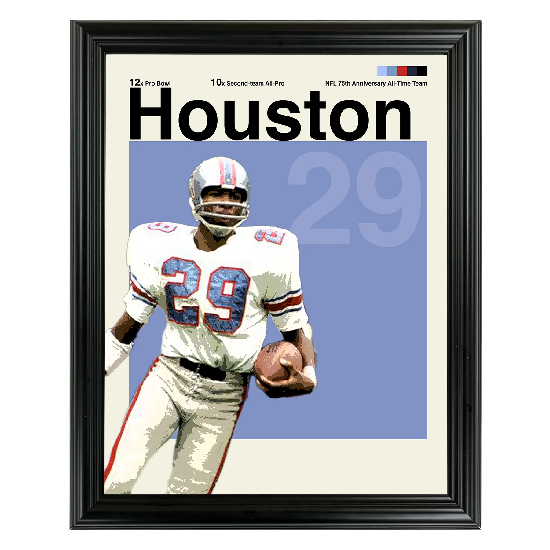 Ken Houston Framed Sports Art Photo by Thomas Maxwell