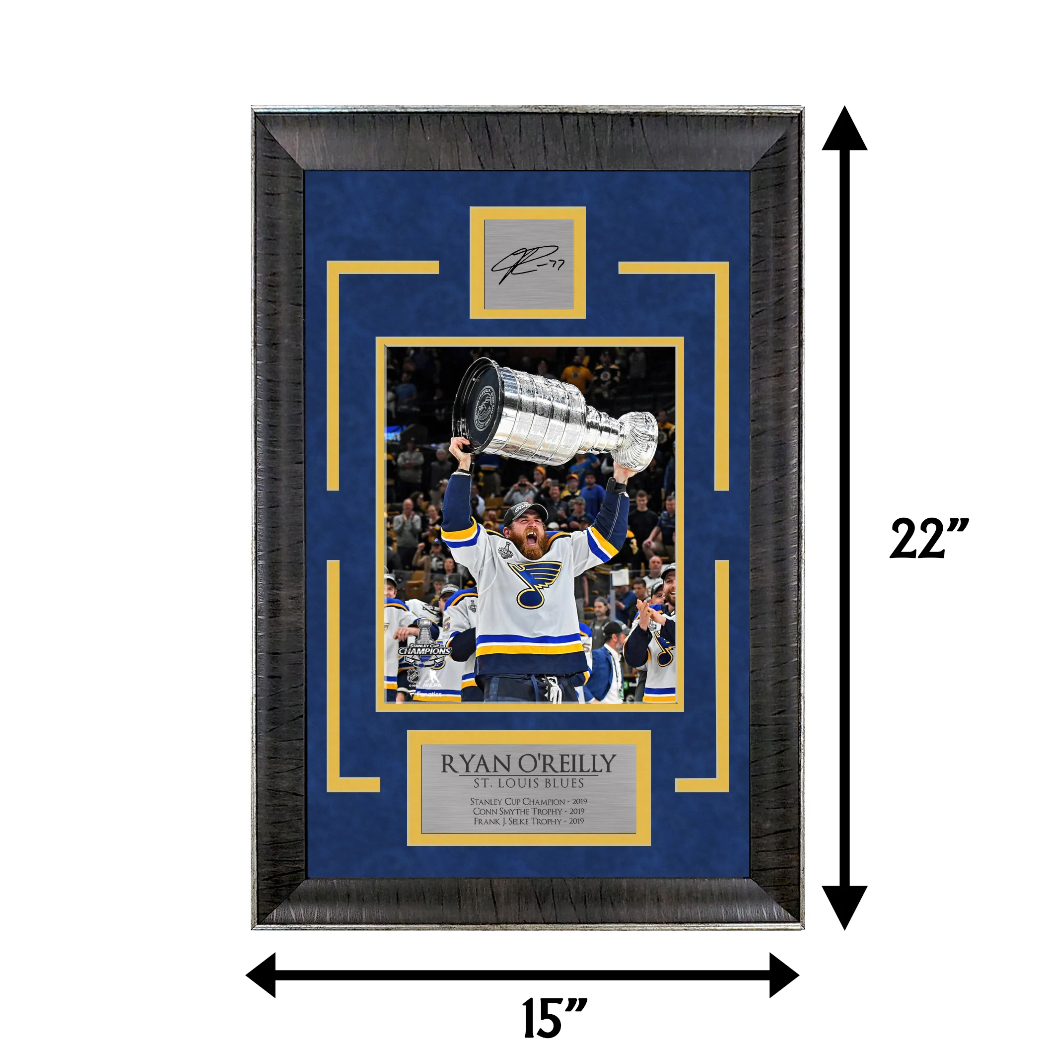 Ryan O'Reilly - Blues - Sports Deluxe | 16 x 23 - Framed Hockey Photo