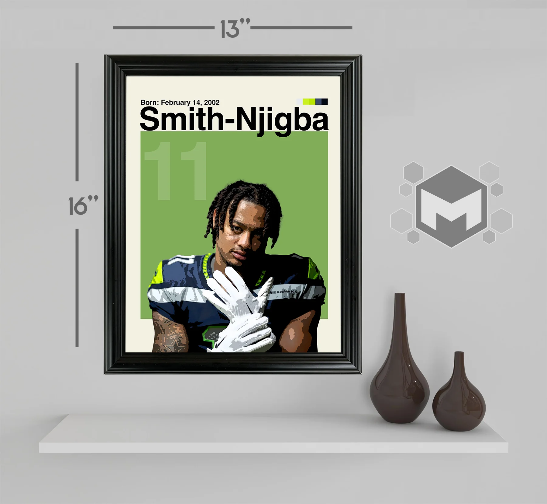 Jaxon Smith-Njigba Framed Sports Art Photo by Thomas Maxwell