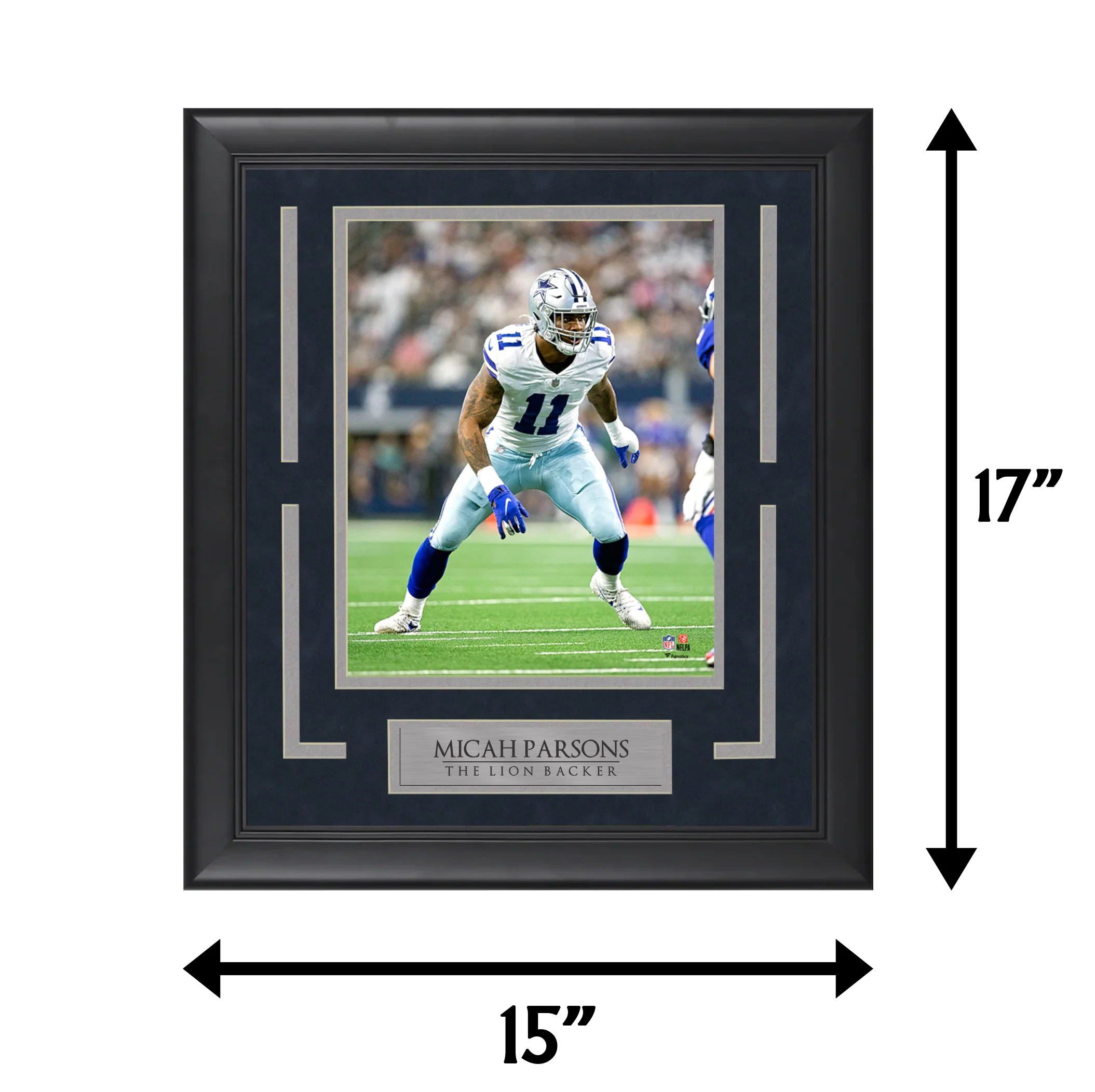 Micah Parsons - The Lion Backer - Framed Football Photo