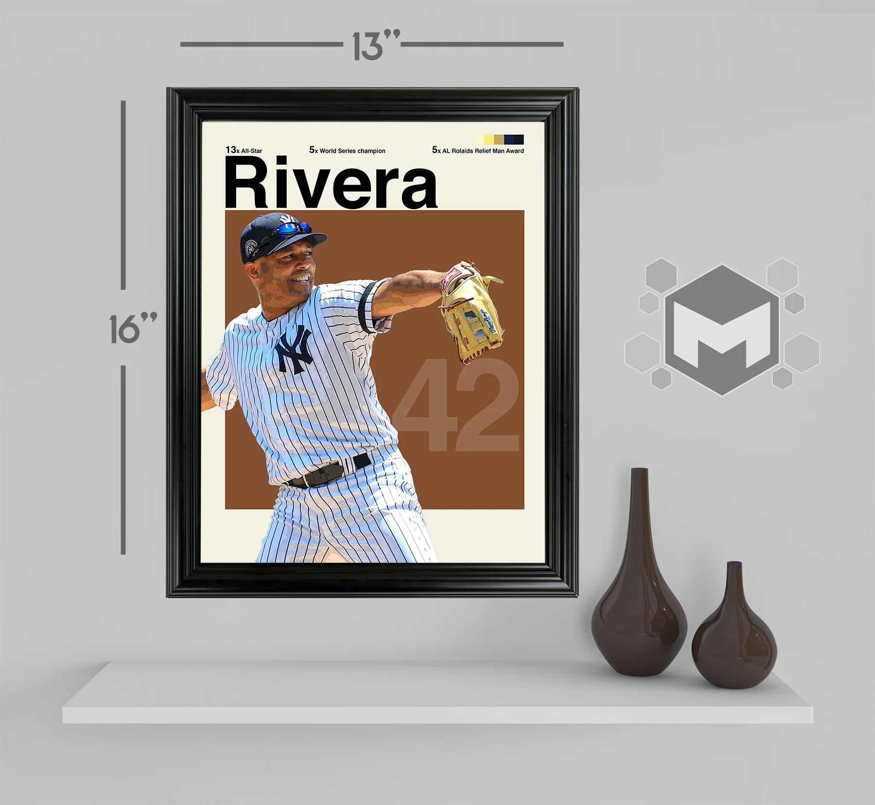Mariano Rivera Framed Sports Art Photo by Thomas Maxwell