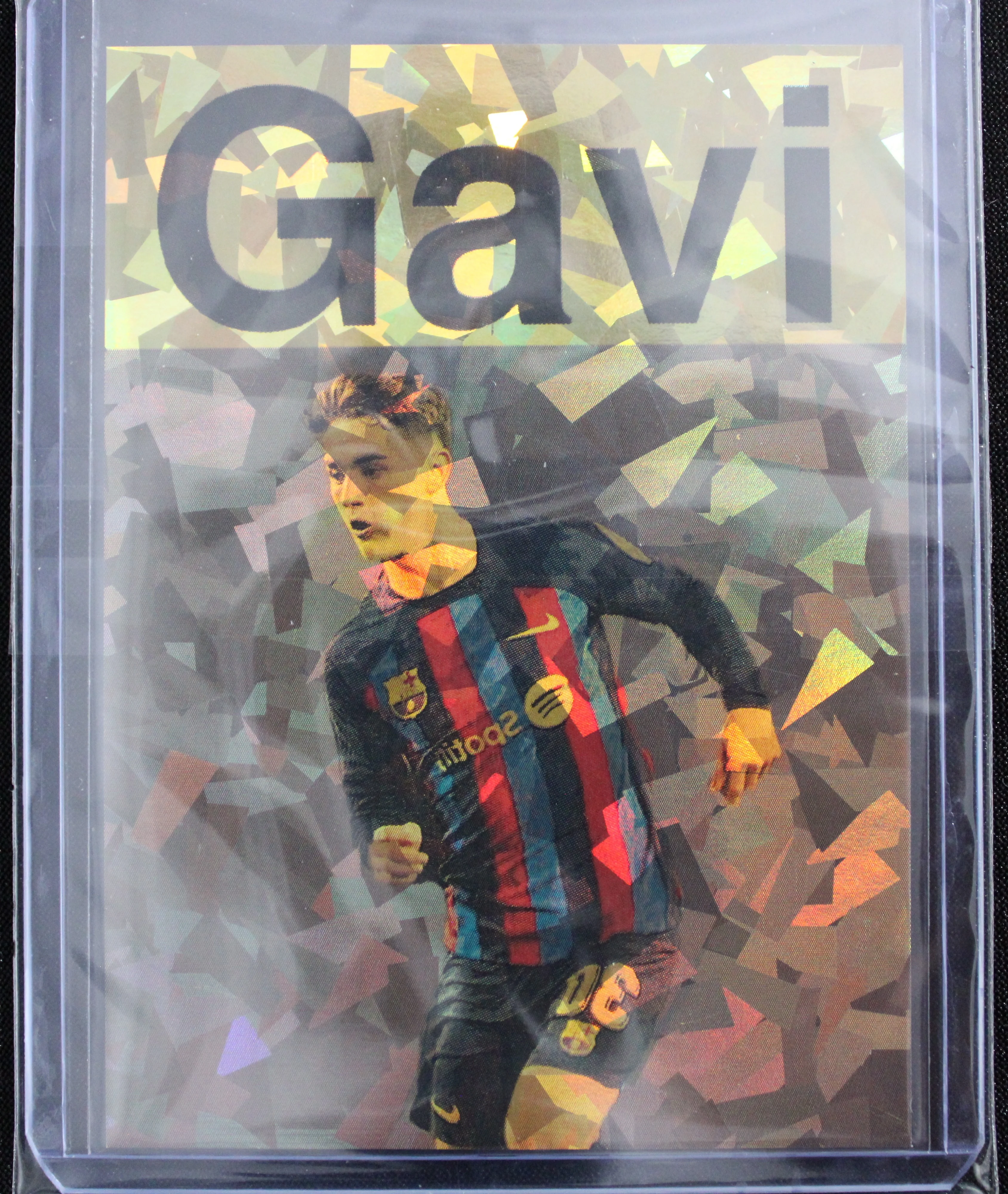 Gavi Artist Signed FC Barcelona Refractor Art Card 1/3