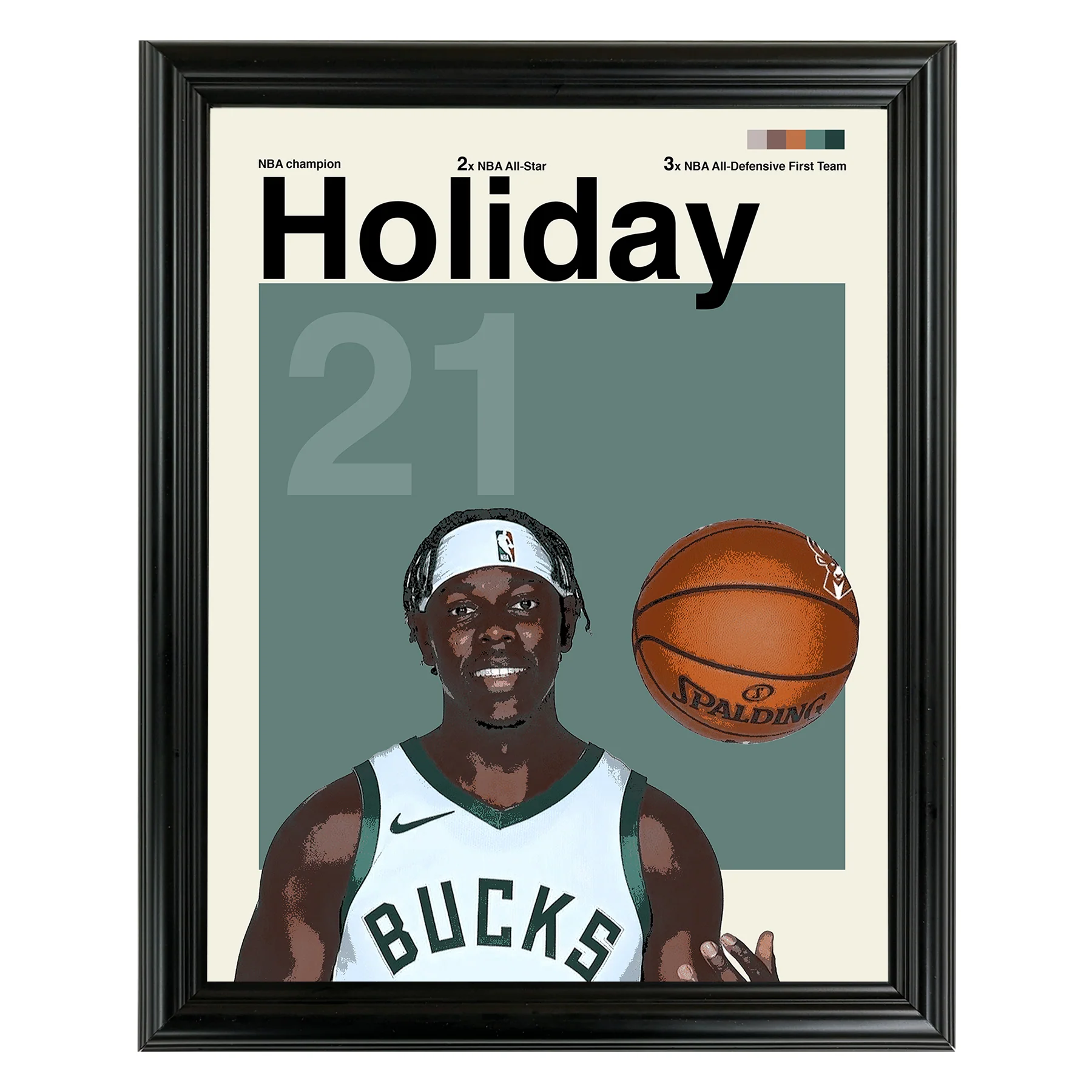 Jrue Holiday Framed Sports Art Photo by Thomas Maxwell