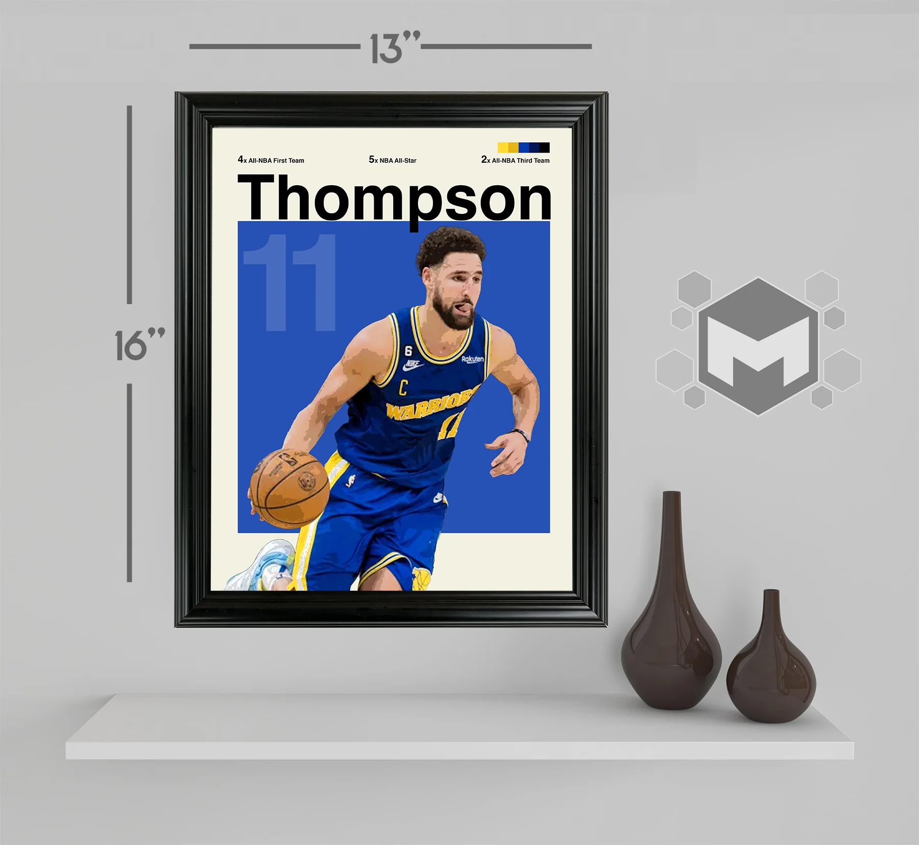 Klay Thompson Framed Sports Art Photo by Thomas Maxwell