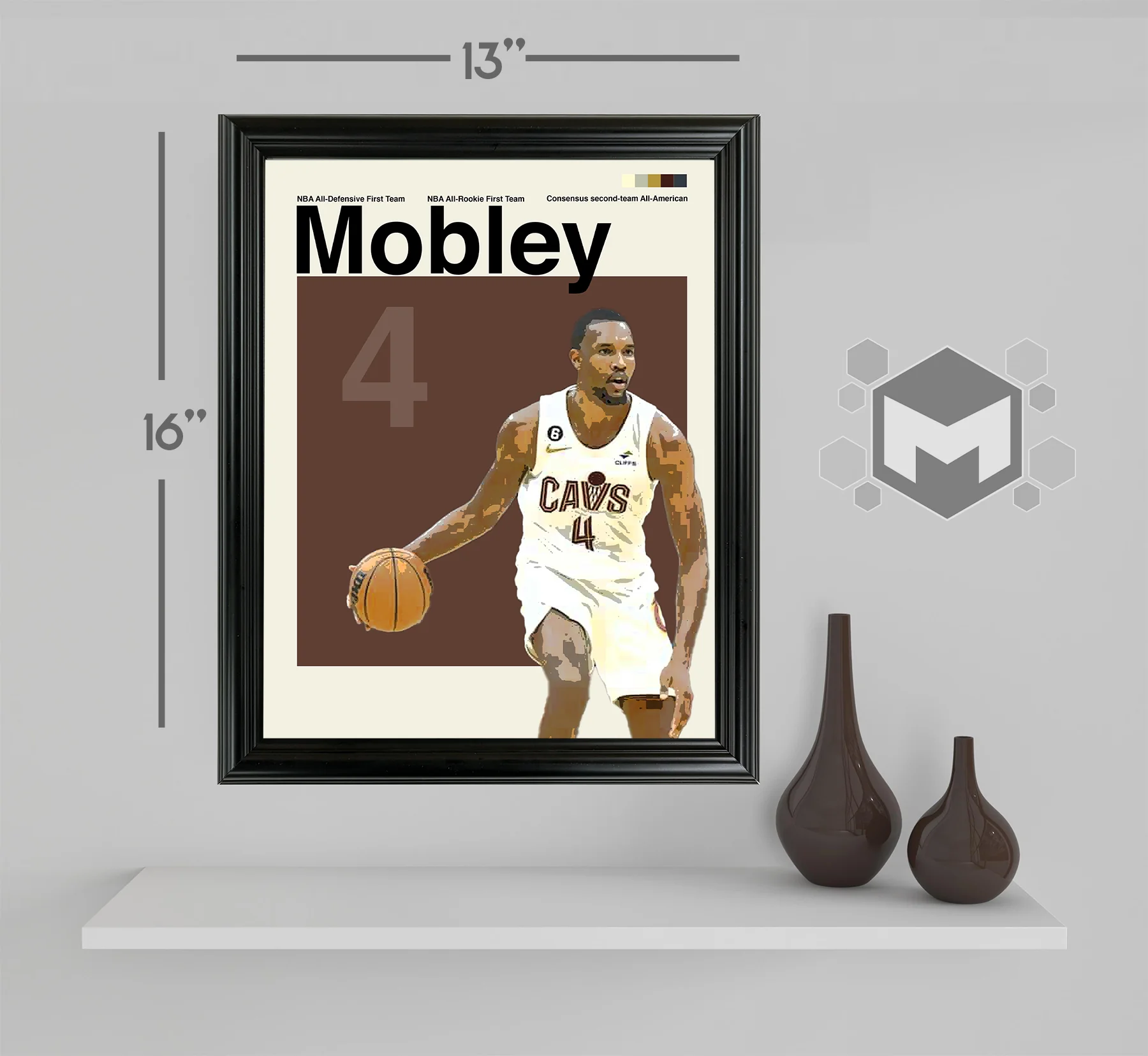 Evan Mobley Framed Sports Art Photo by Thomas Maxwell