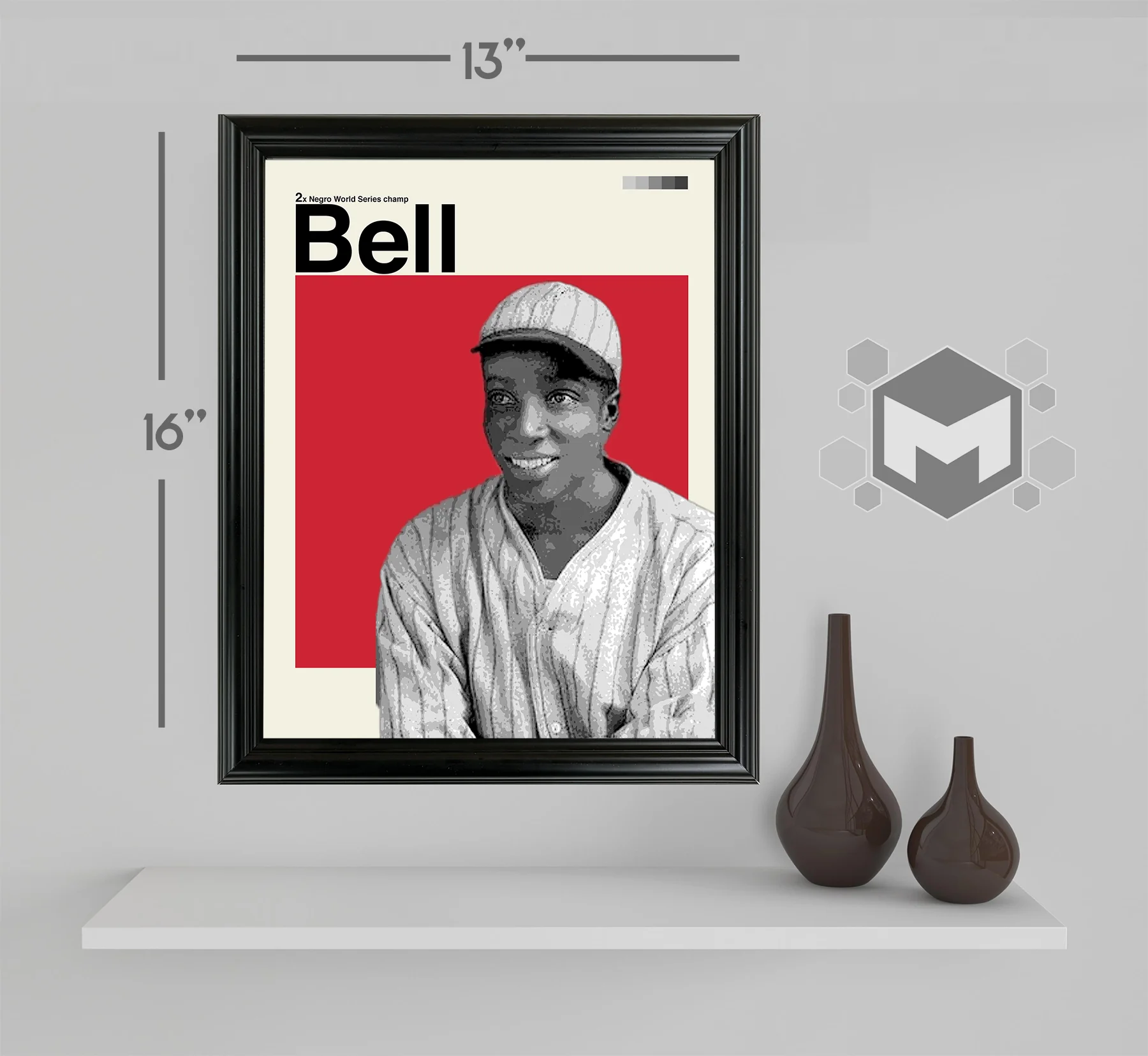 Cool Papa Bell Framed Sports Art Photo by Thomas Maxwell