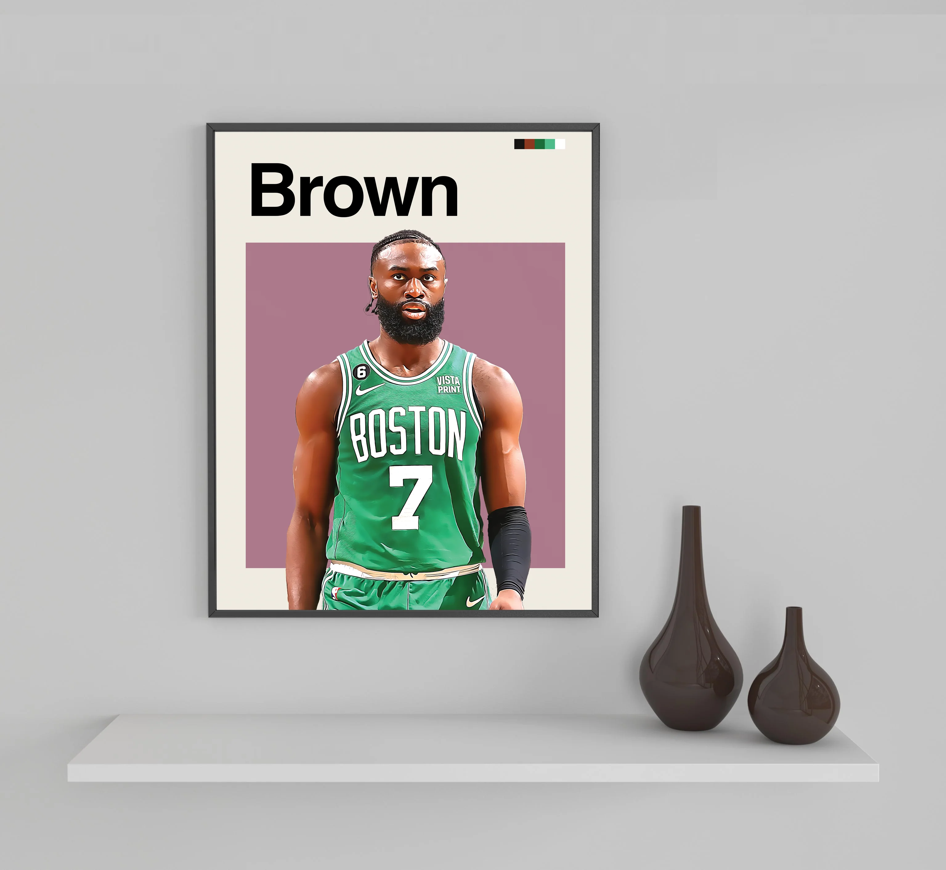 Jaylen Brown Framed Sports Art Photo by Thomas Maxwell