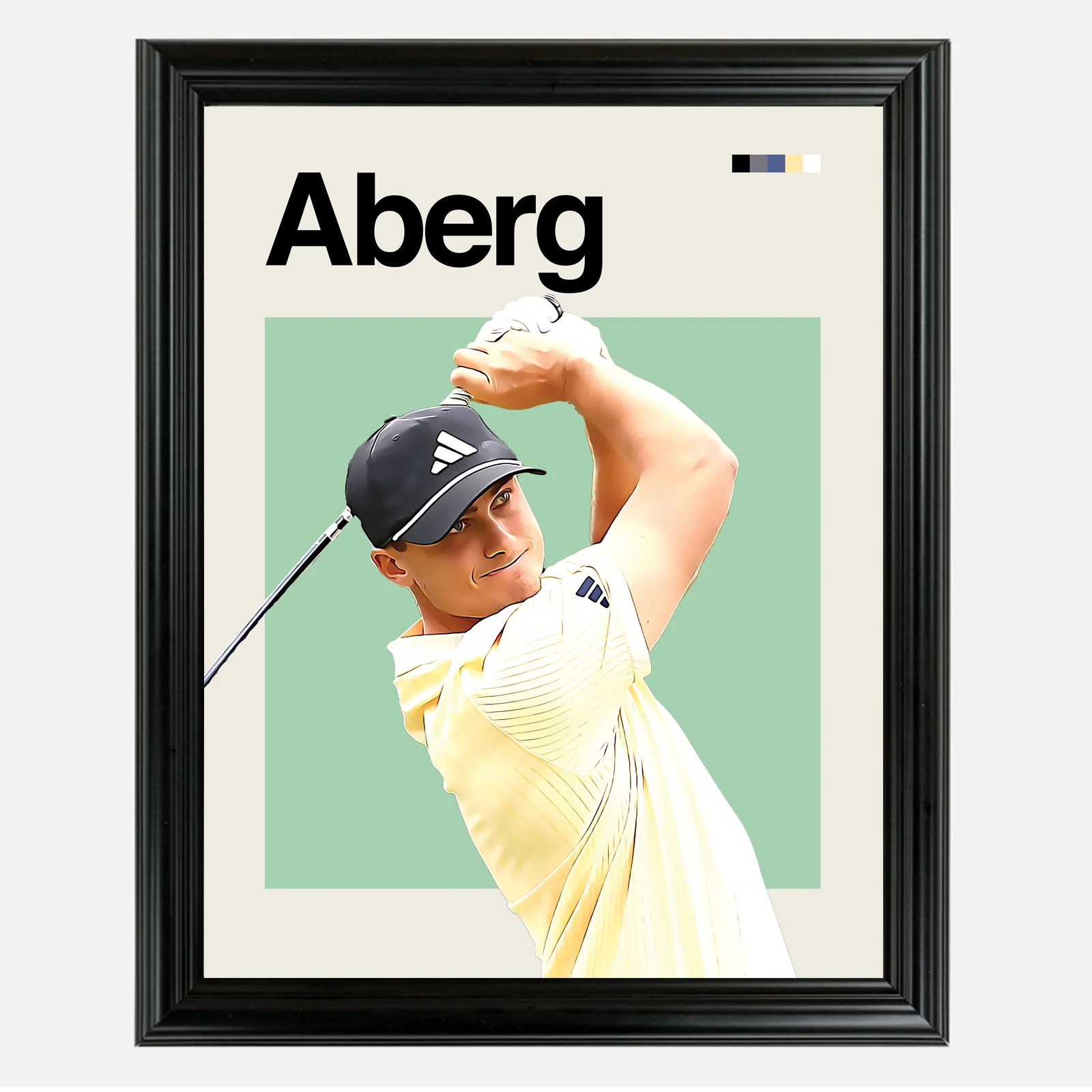 Ludvig Aberg Framed Sports Art Photo by Thomas Maxwell