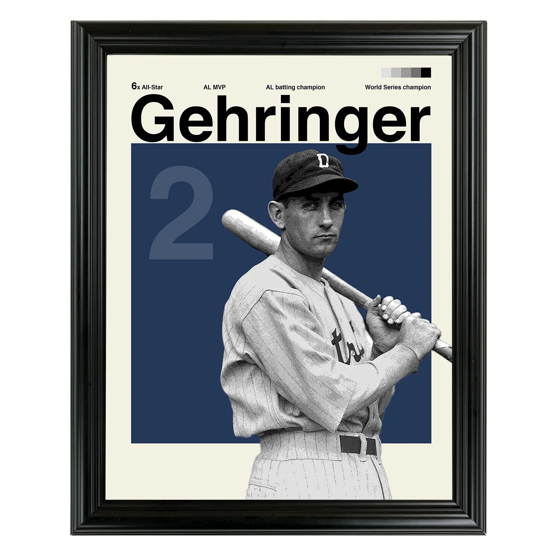 Charlie Gehringer Framed Sports Art Photo by Thomas Maxwell