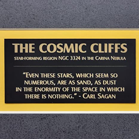 The Cosmic Cliffs - James Webb Space Telescope - Framed Photo