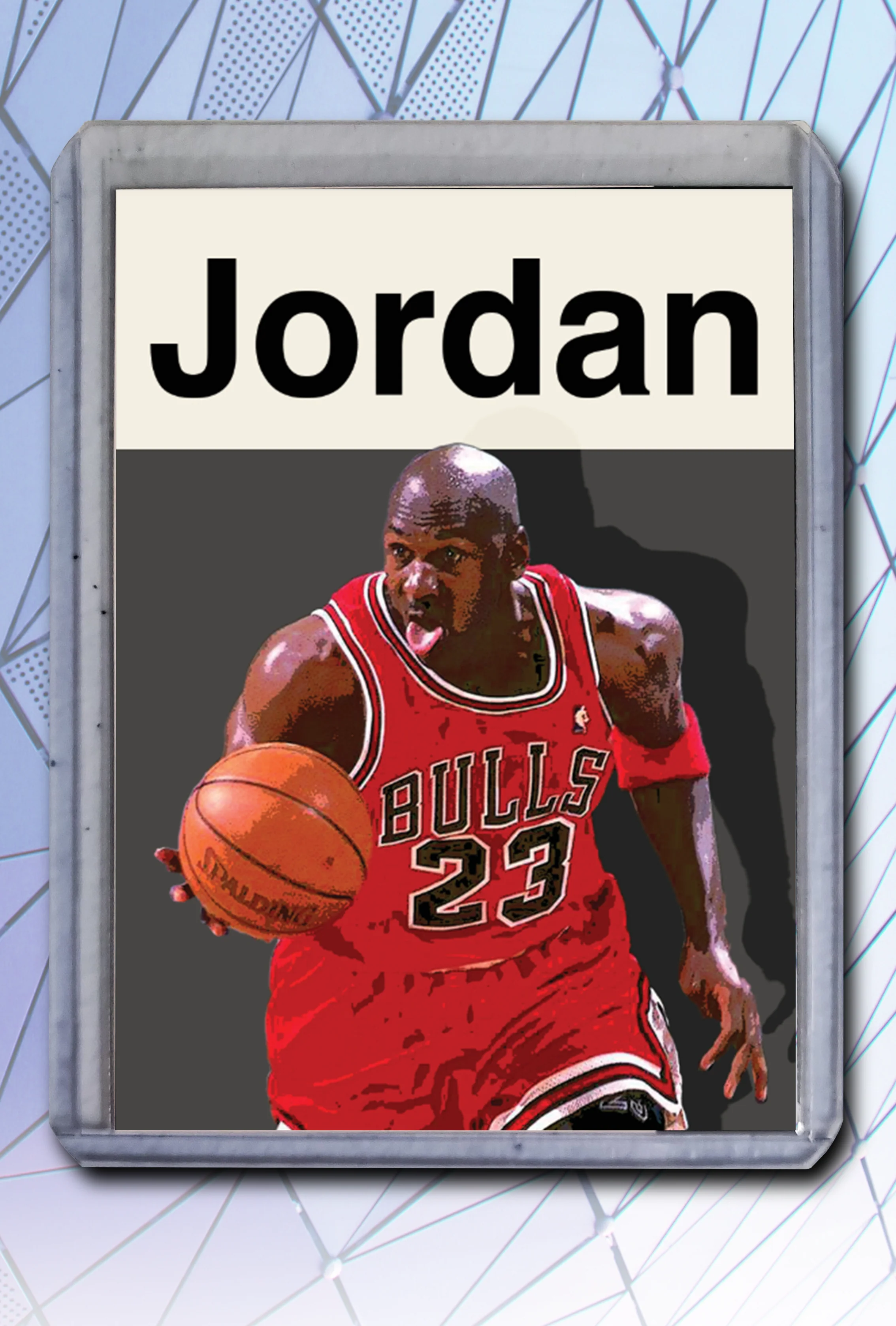 Michael Jordan Basketball Art Card - Artist Signed - 1/10