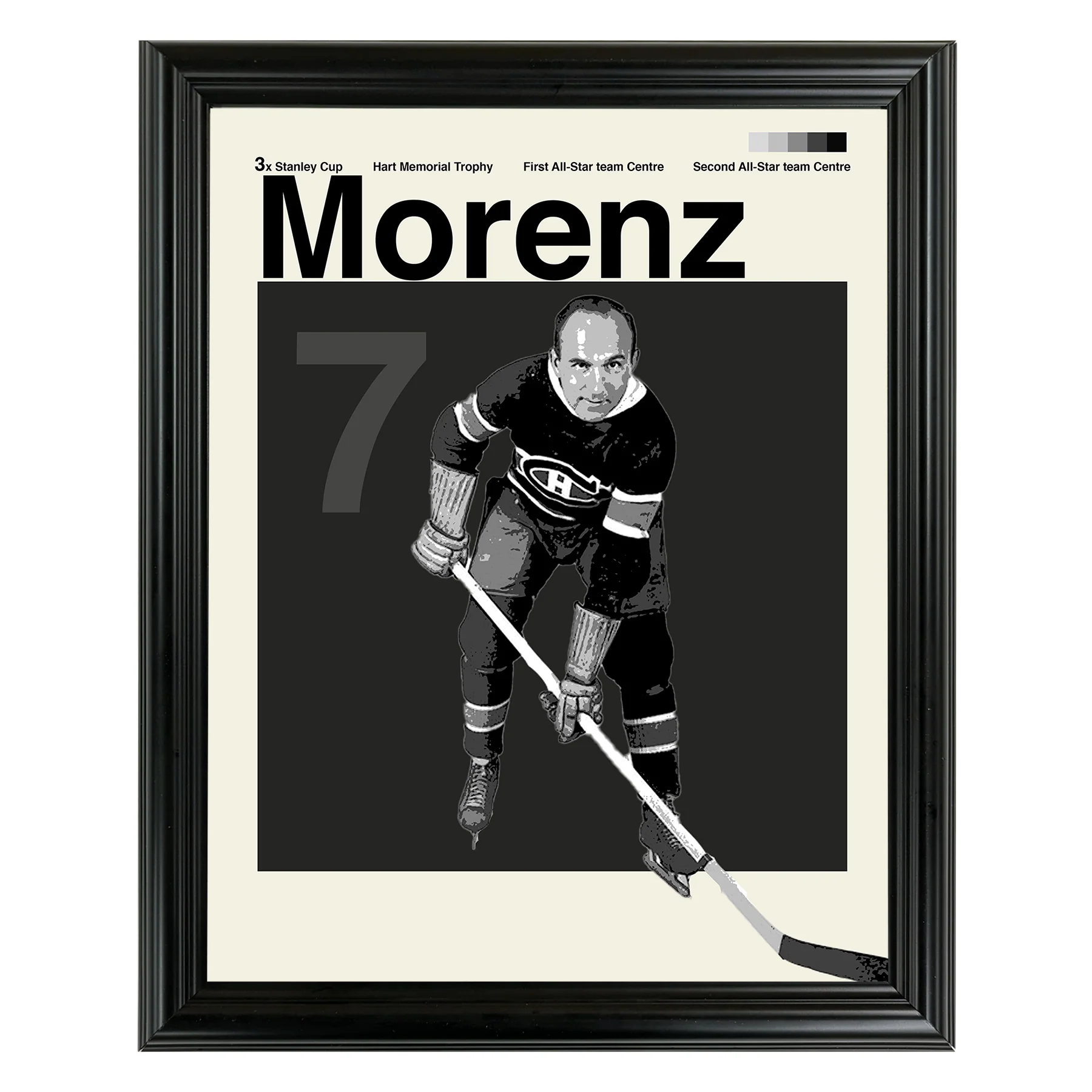 Howie Morenz Framed Sports Art Photo by Thomas Maxwell