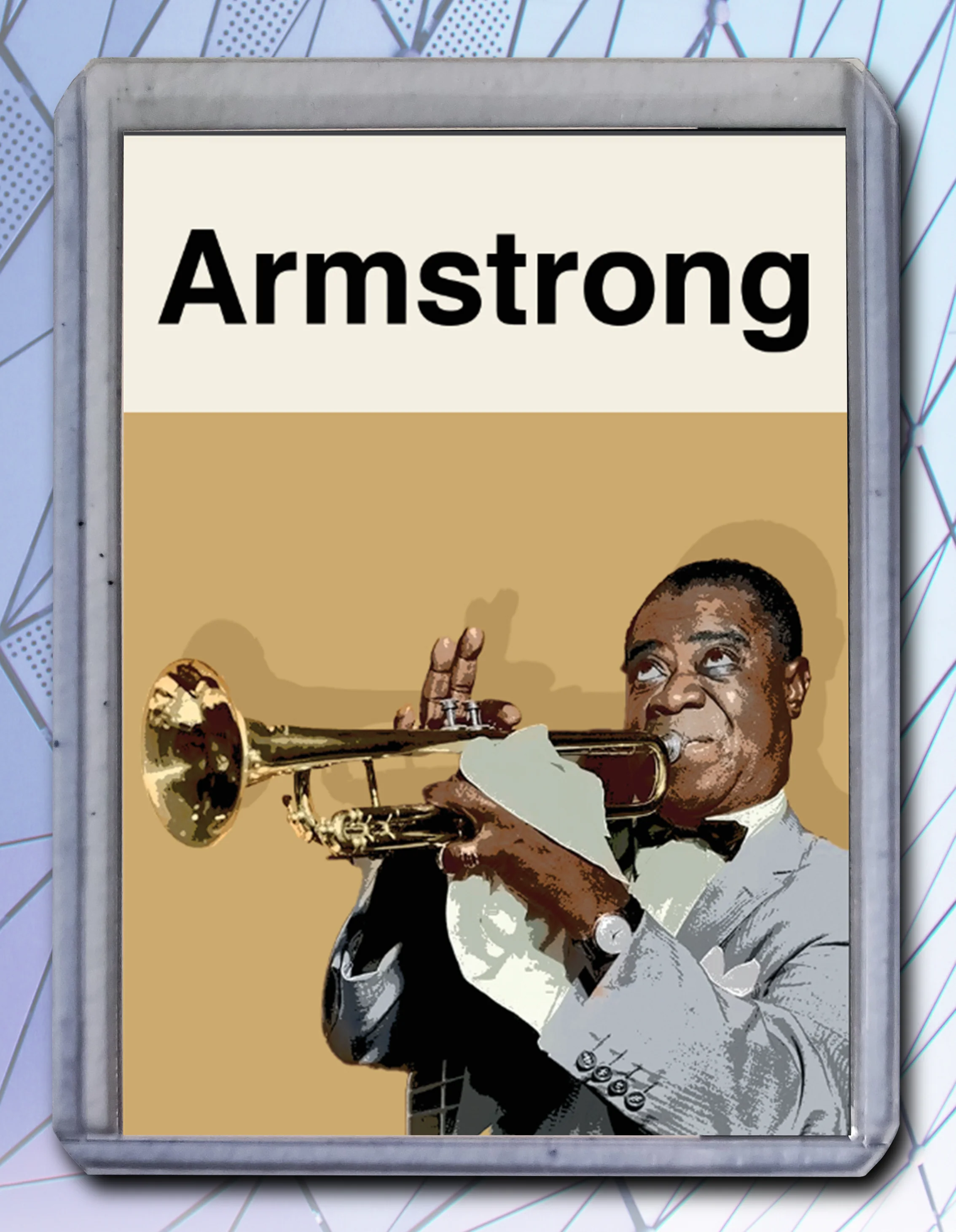 Louis Armstrong Artist Signed Music Art Card 2/10