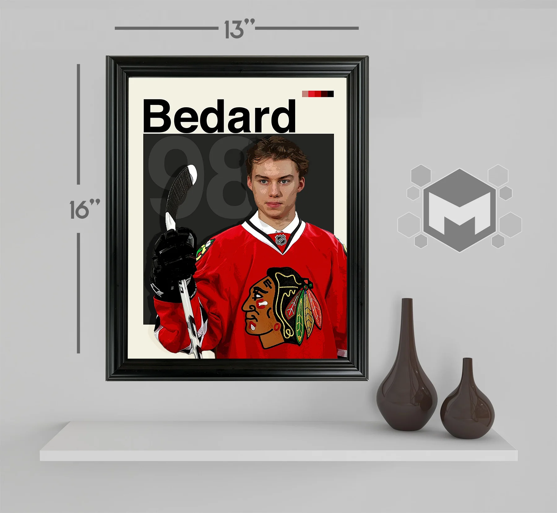 Connor Bedard Framed Sports Art Photo by Thomas Maxwell