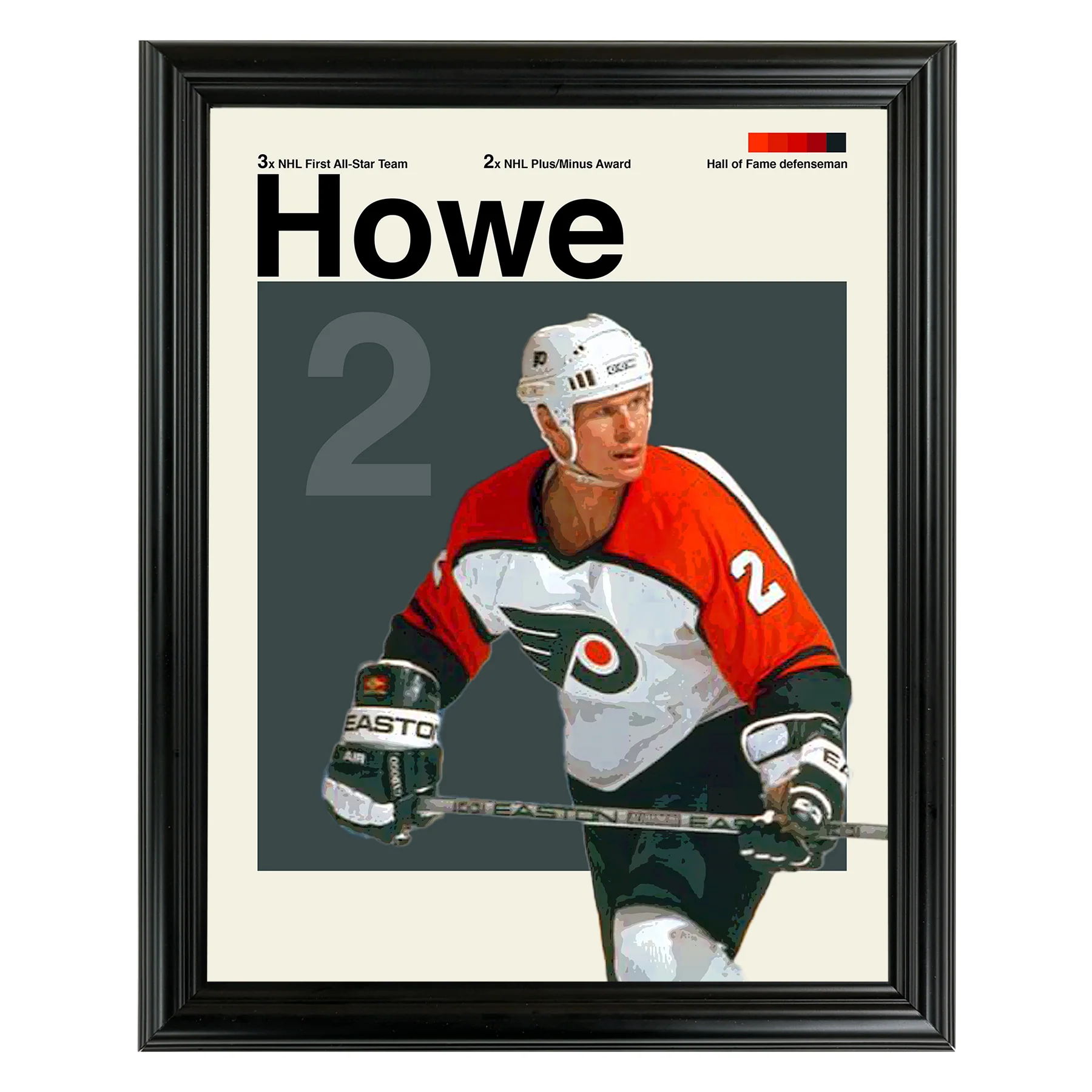 Mark Howe Framed Sports Art Photo by Thomas Maxwell