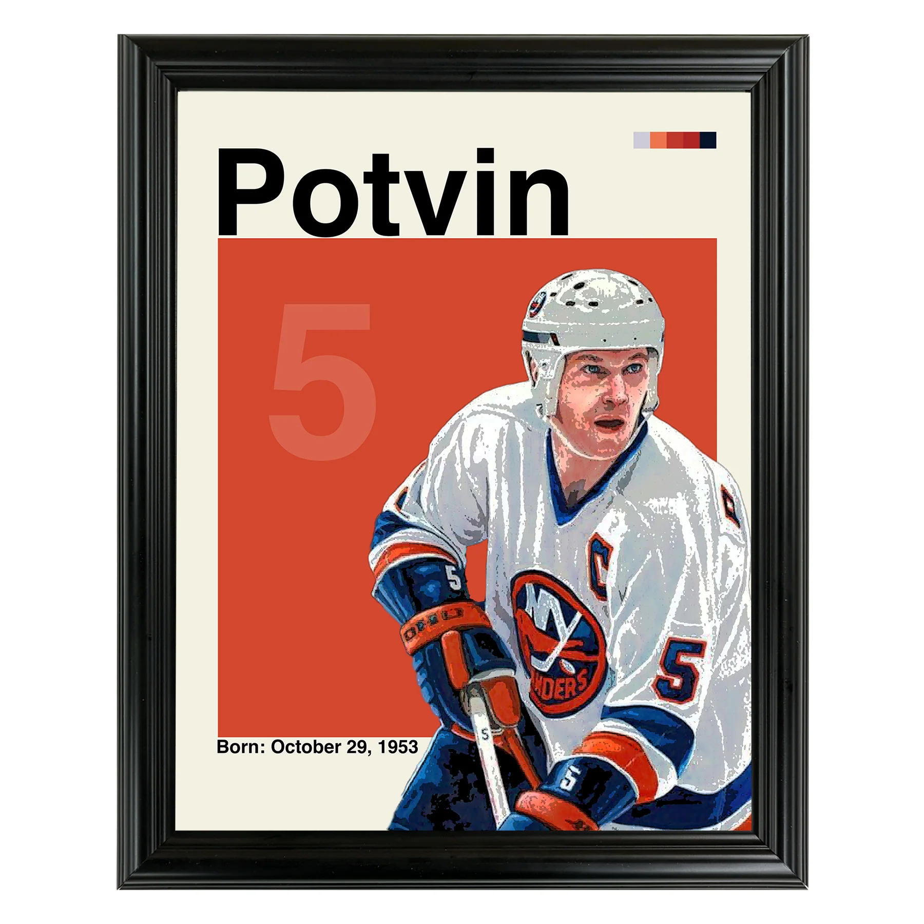 Denis Potvin Framed Sports Art Photo by Thomas Maxwell