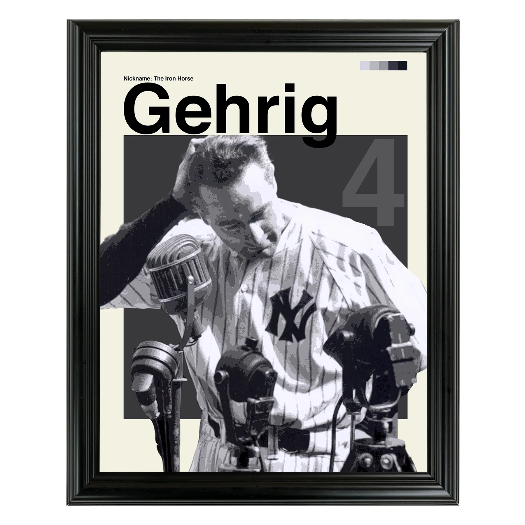 Lou Gehrig Framed Sports Art Photo by Thomas Maxwell