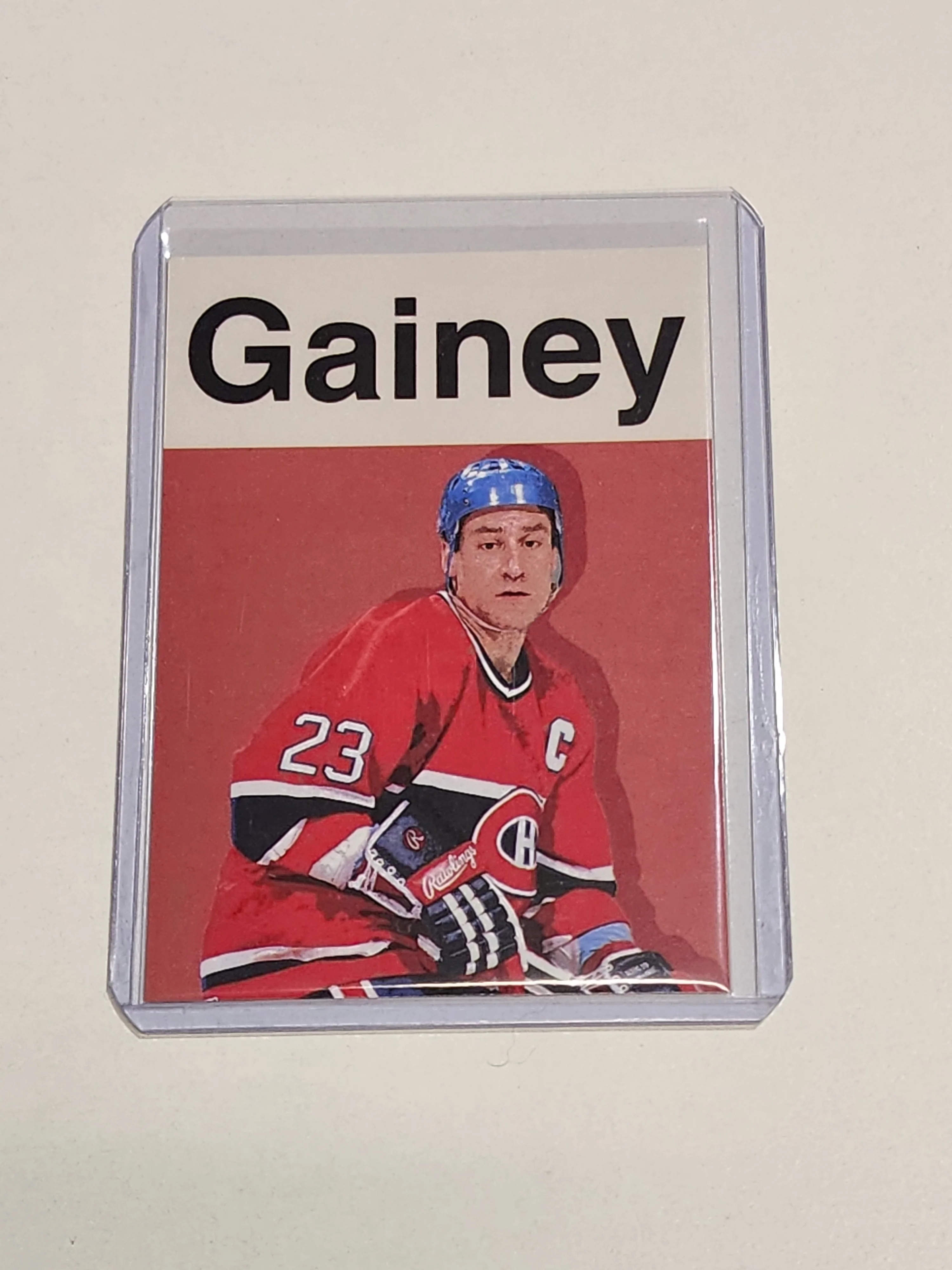 Bob Gainey Artist Signed Hockey Art Card 1/10