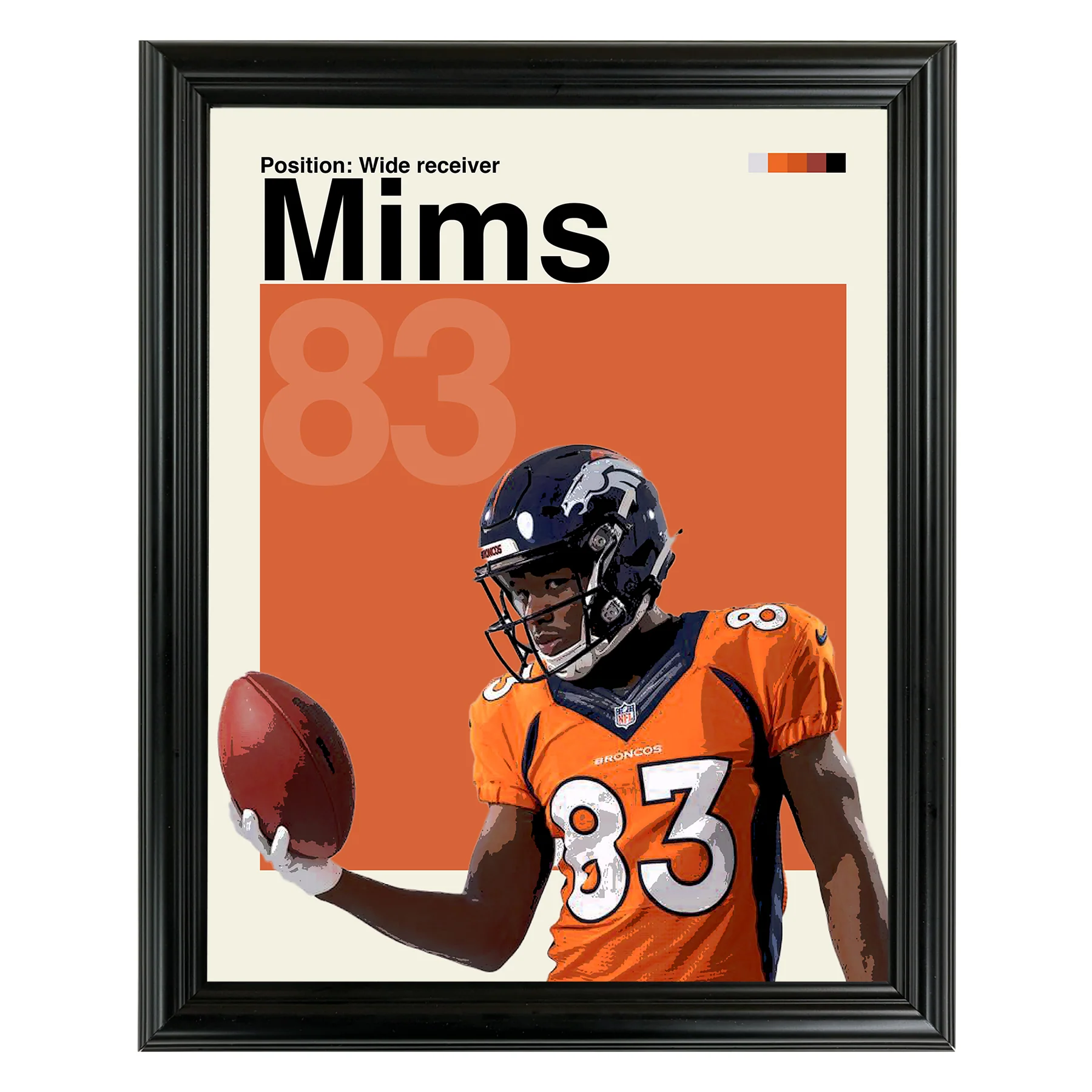 Marvin Mims Framed Sports Art Photo by Thomas Maxwell