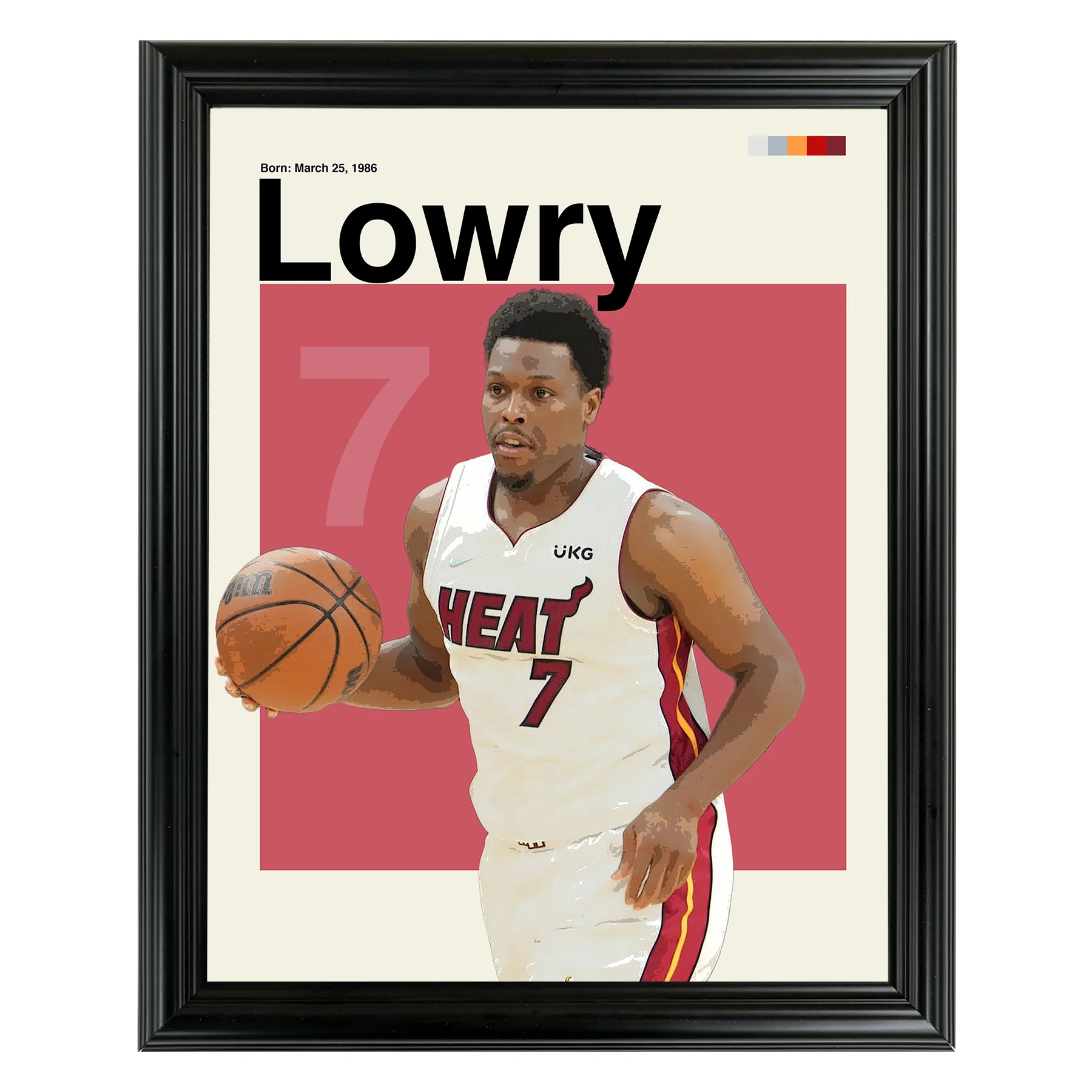 Kyle Lowry Framed Sports Art Photo by Thomas Maxwell