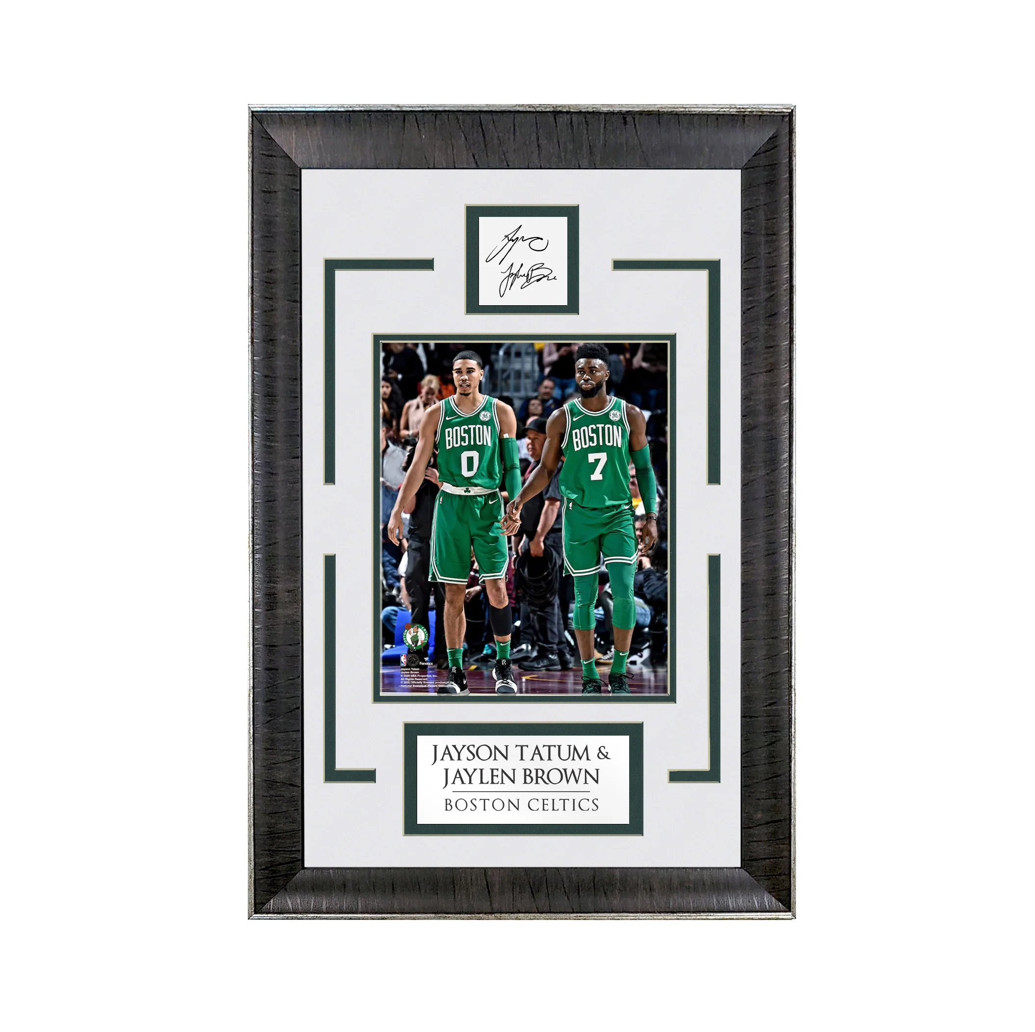 Jayson Tatum and Jaylen Brown - Irish Connection - Spotlight Collection | 16 x 23 - Framed Basketball Photo