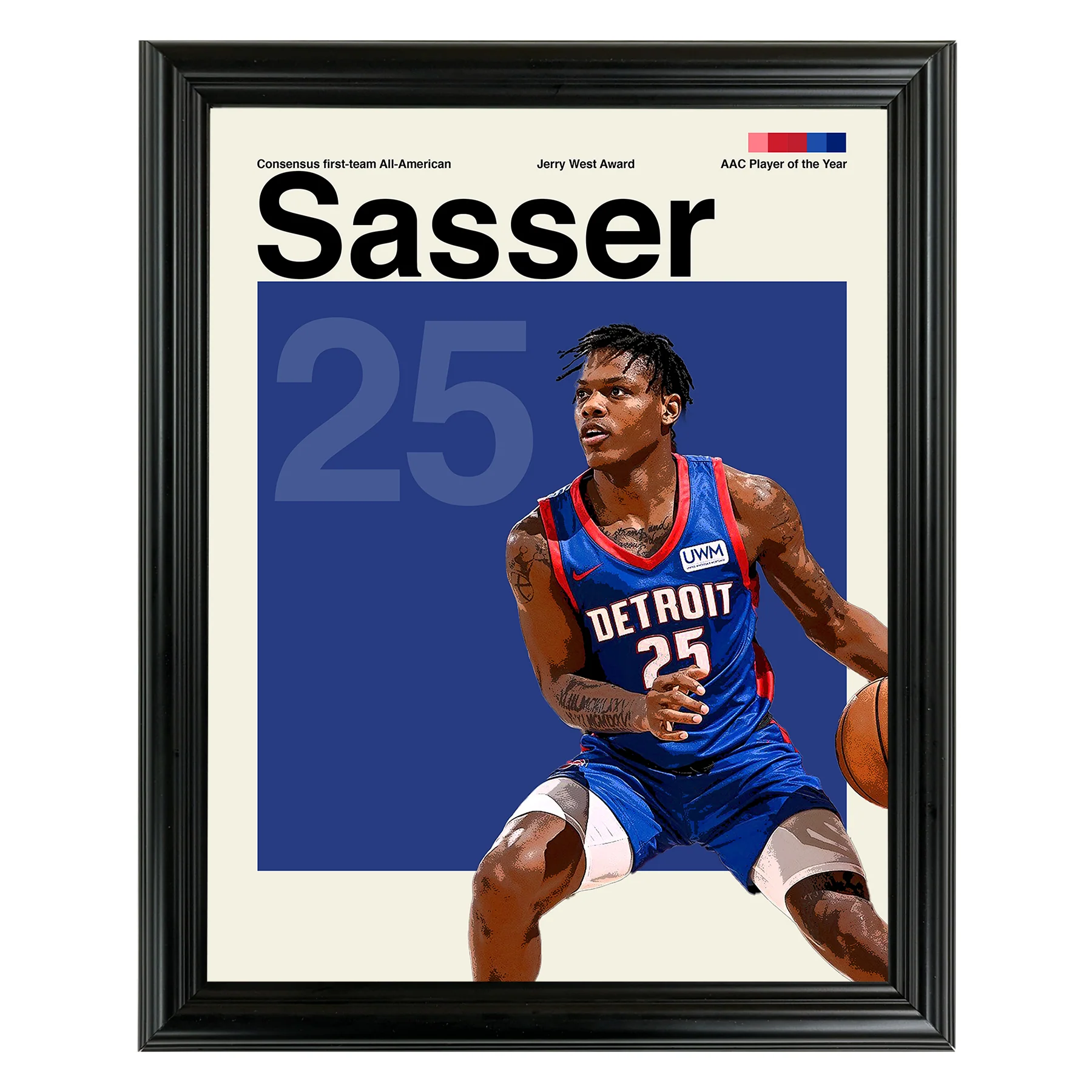 Marcus Sasser Framed Sports Art Photo by Thomas Maxwell