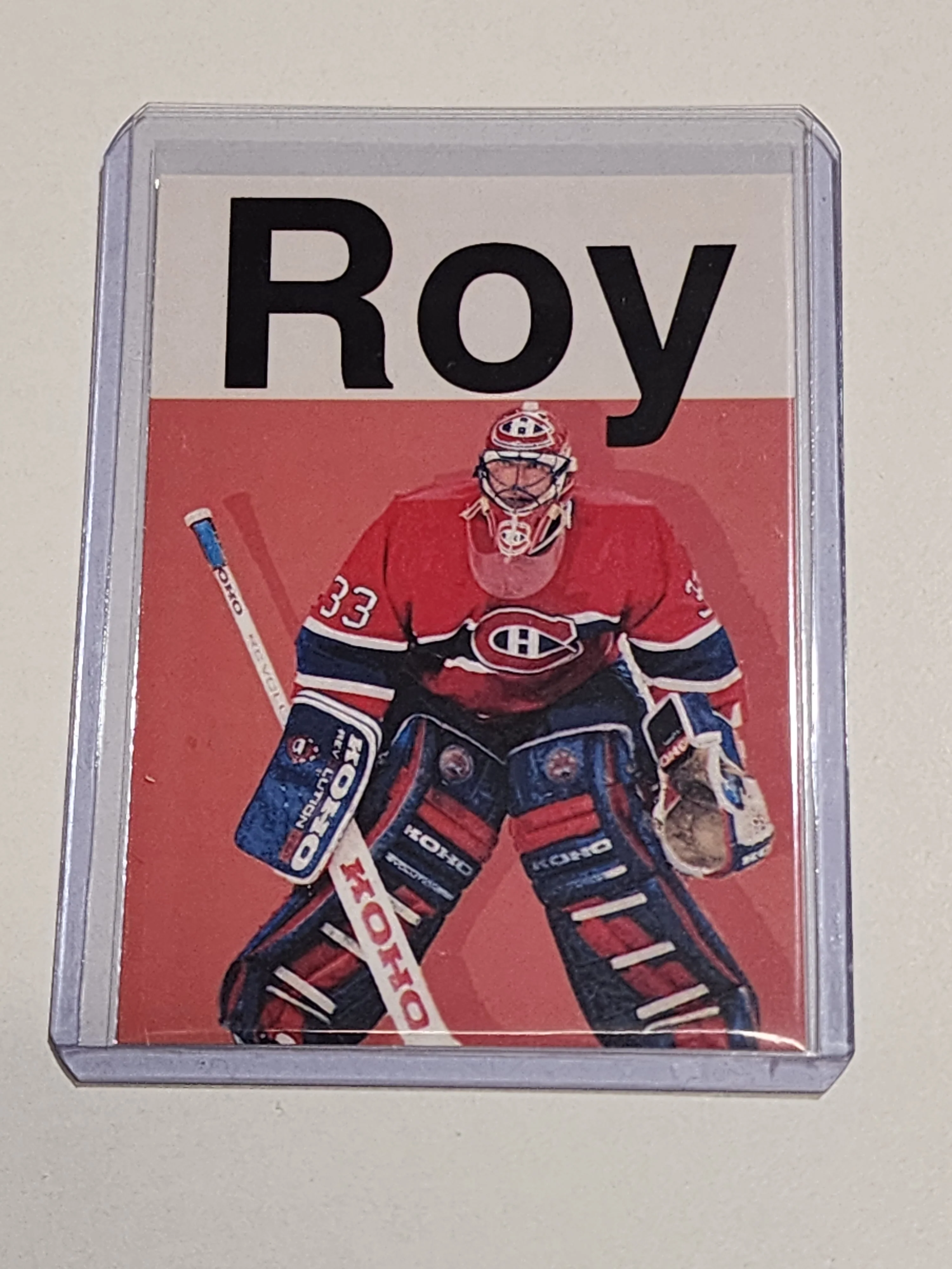 Patrick Roy Artist Signed Hockey Art Card 1/10