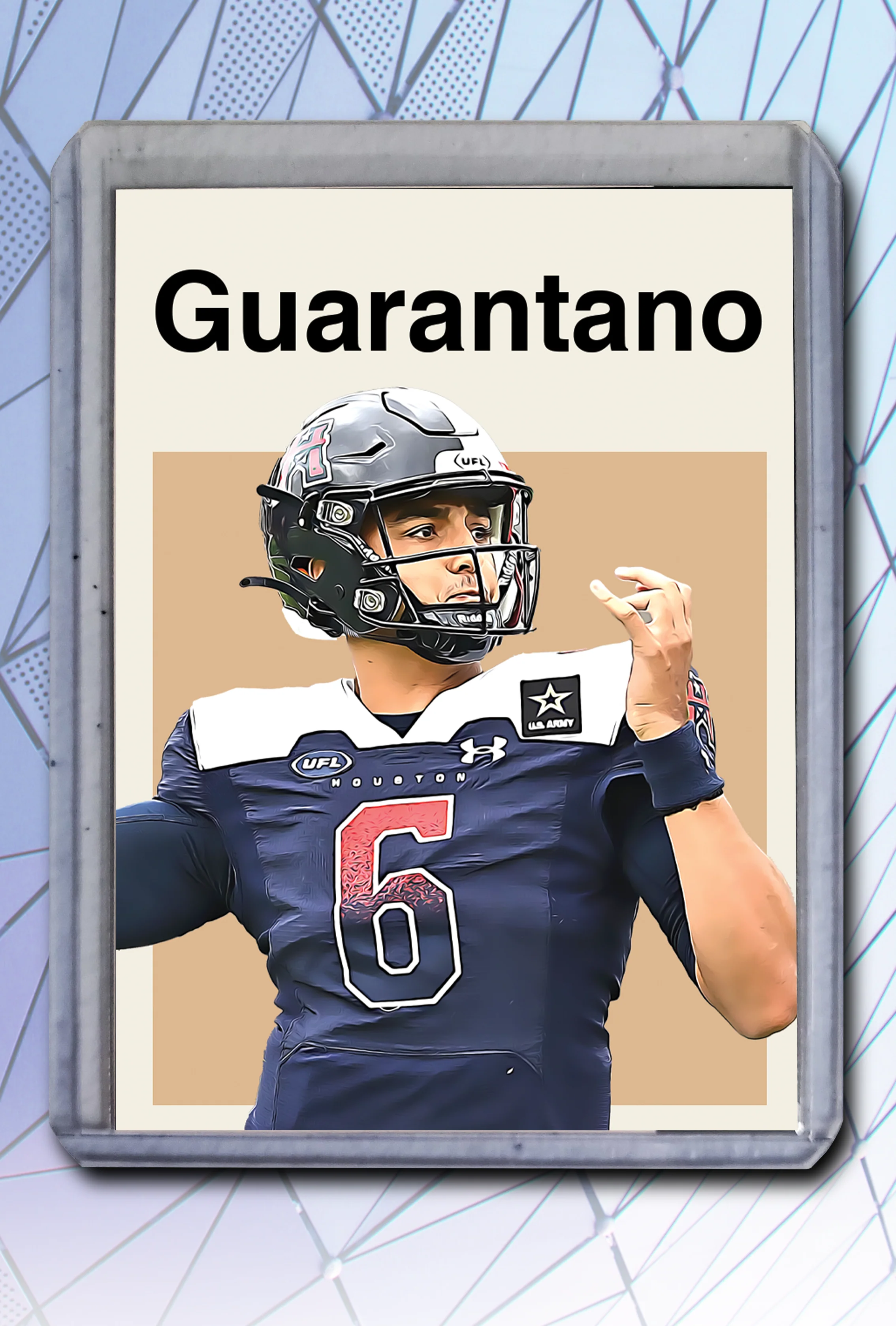 Jarrett Guarantano Artist Signed Football Art Card 1/10