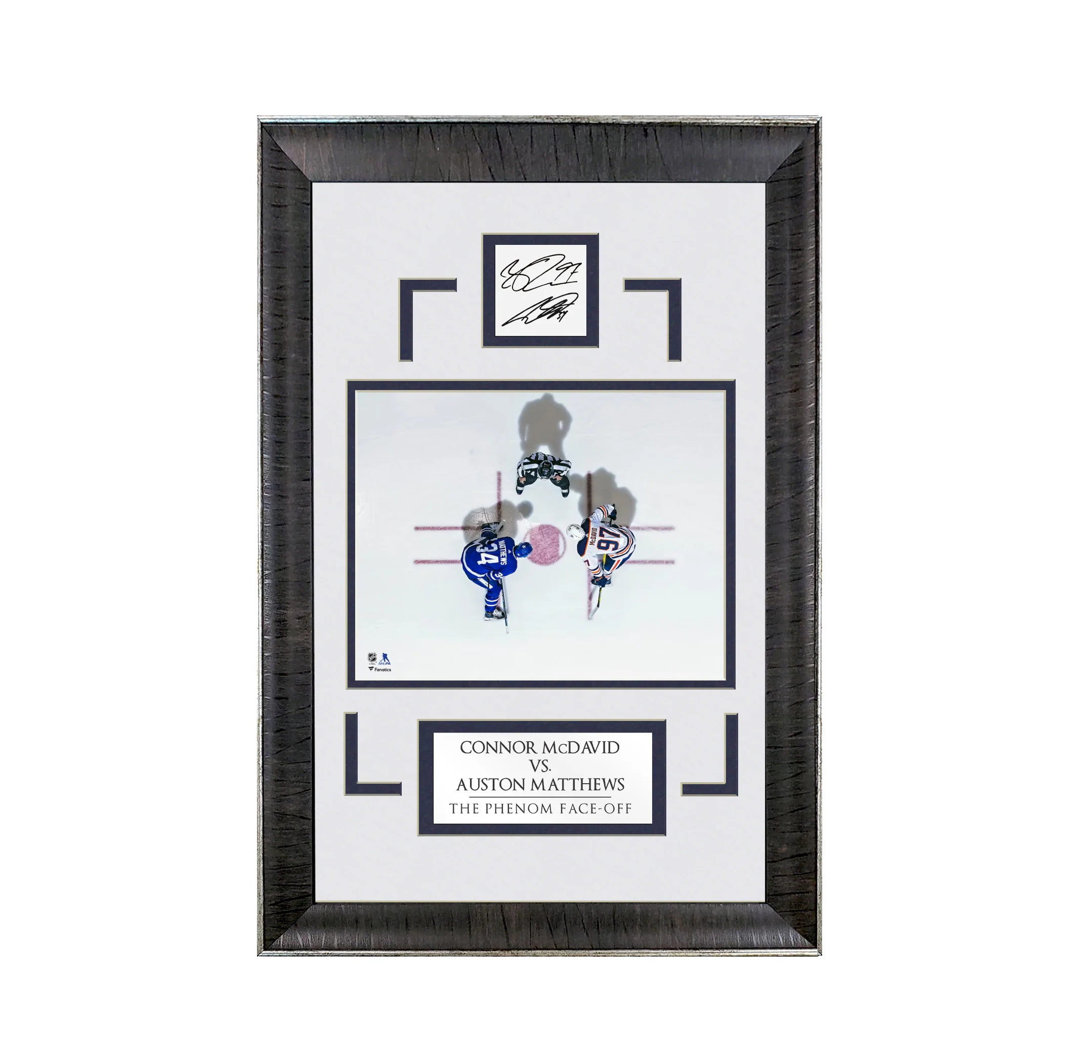 Connor McDavid vs. Auston Matthews - The New Generation - Spotlight Collection | 16 x 23 - Framed Hockey Photo