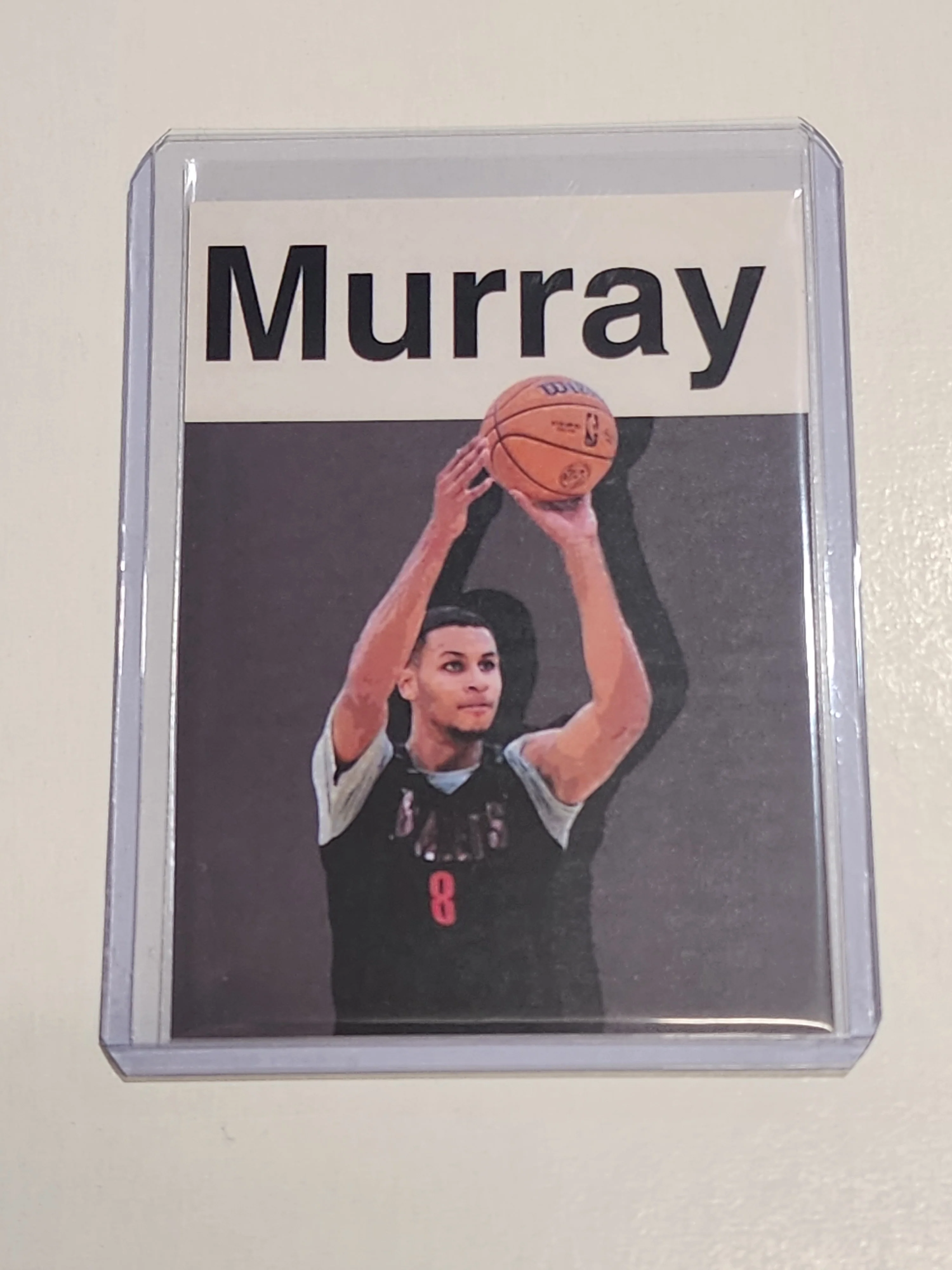 Kris Murray Artist Signed Basketball Art Card 1/10