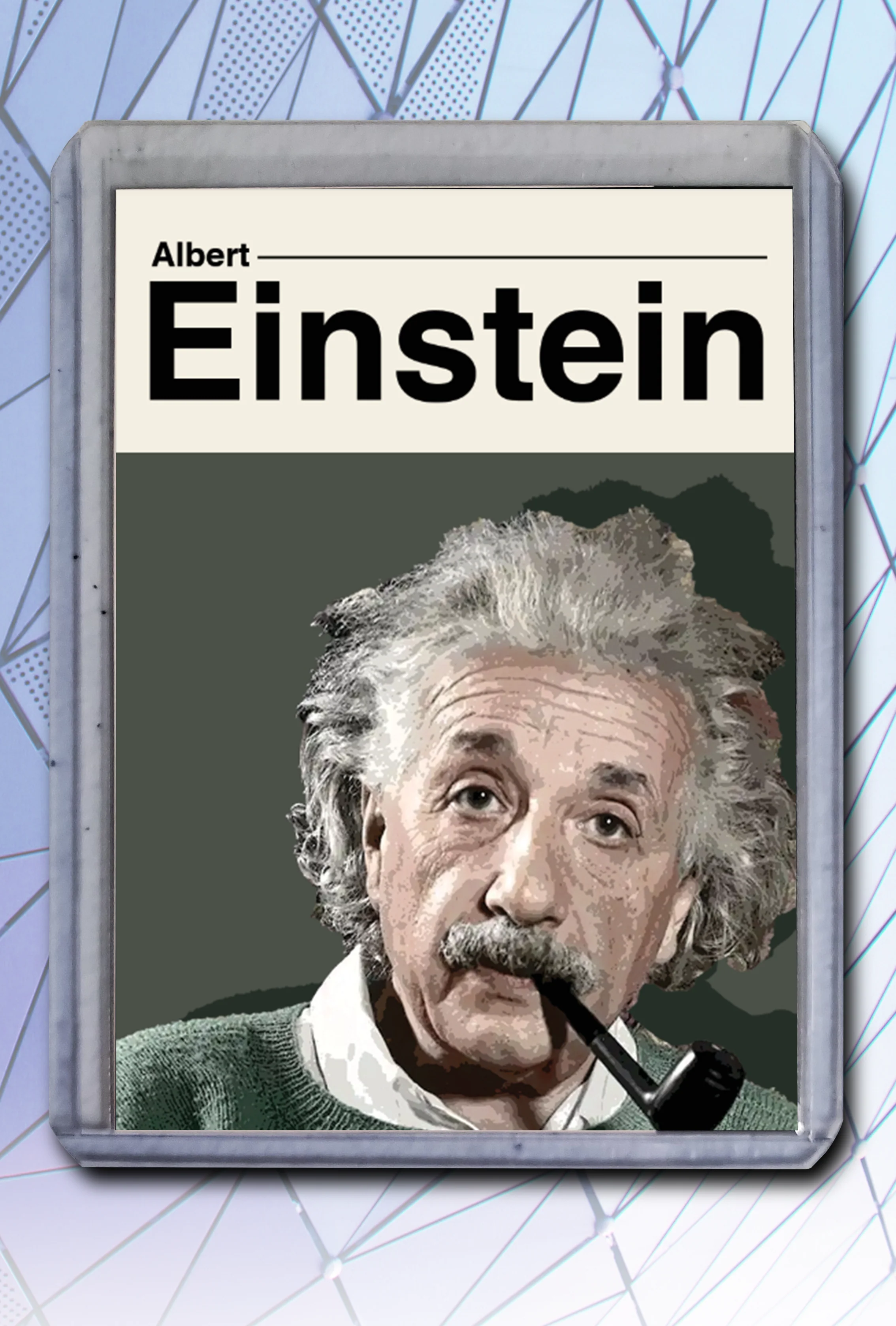 Albert Einstein Artist Signed Tech & Science Art Card 1/10